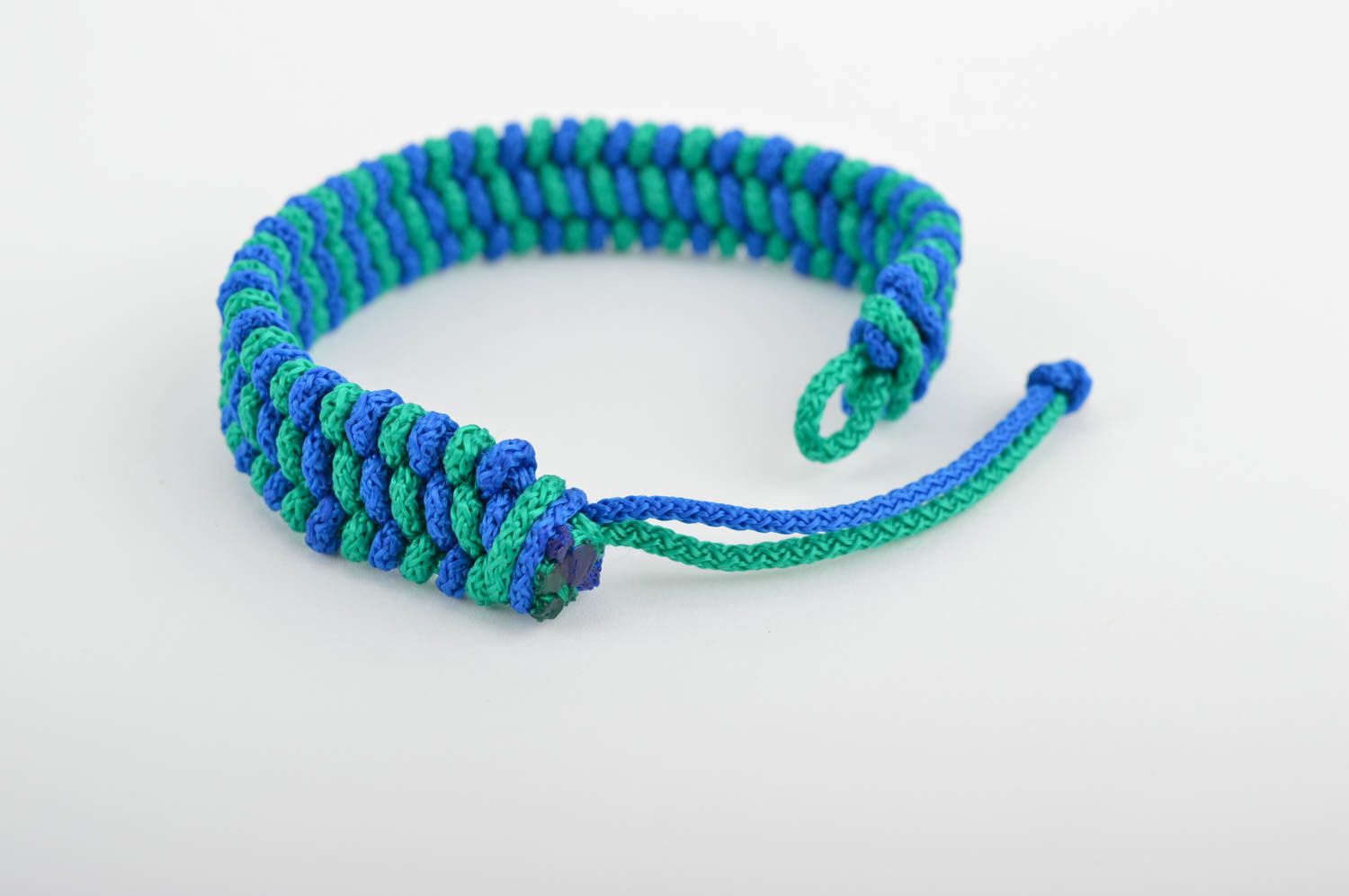 Браслет из шнурков украшение ручной работы плетеный браслет модный браслет фото 4
