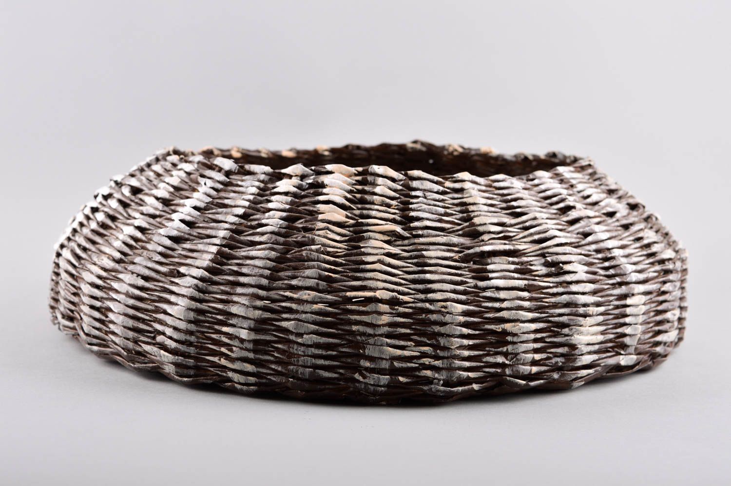 Handmade unusual wicker basket stylish woven basket designer home element photo 2