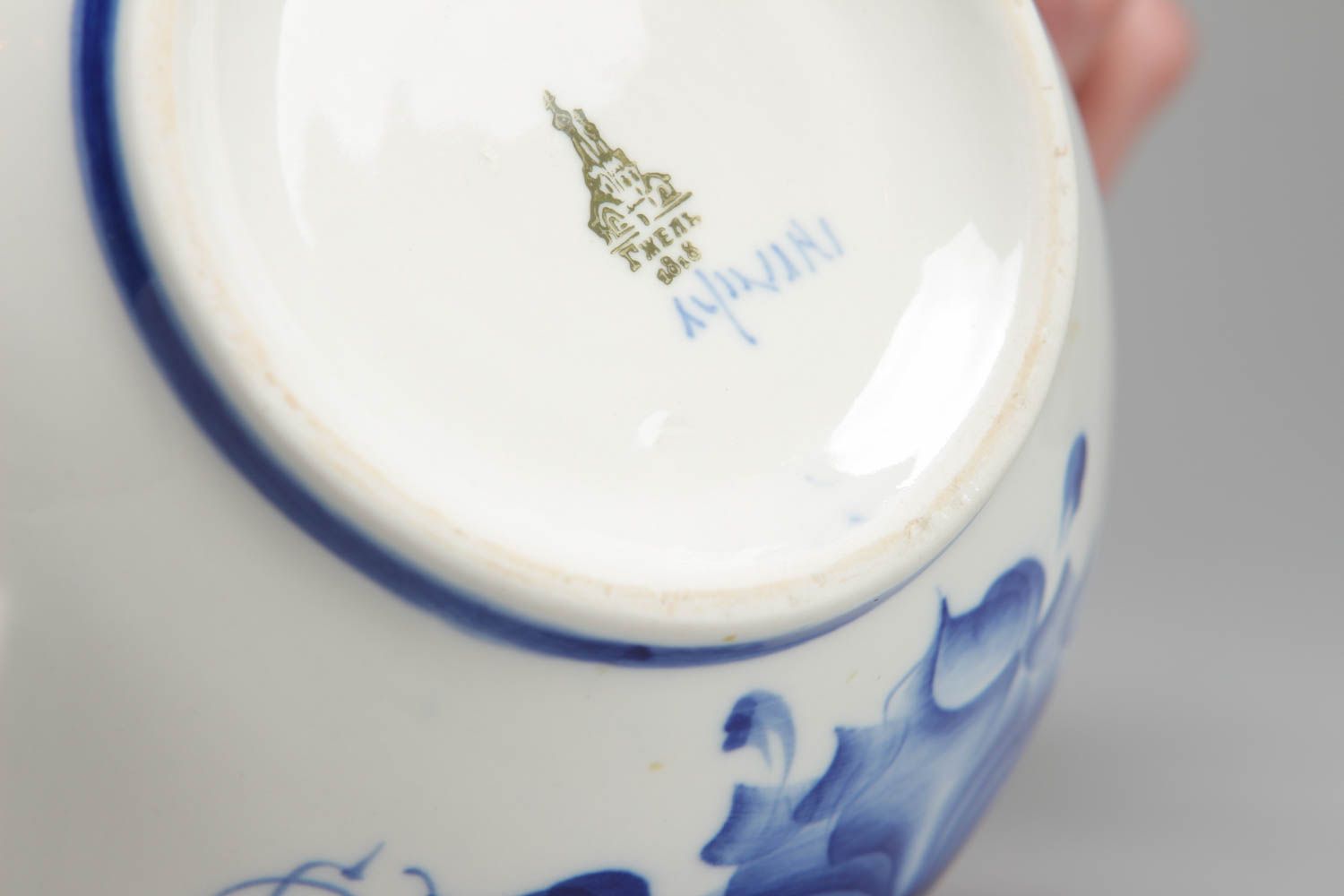 Gzhel porcelain teapot  photo 3