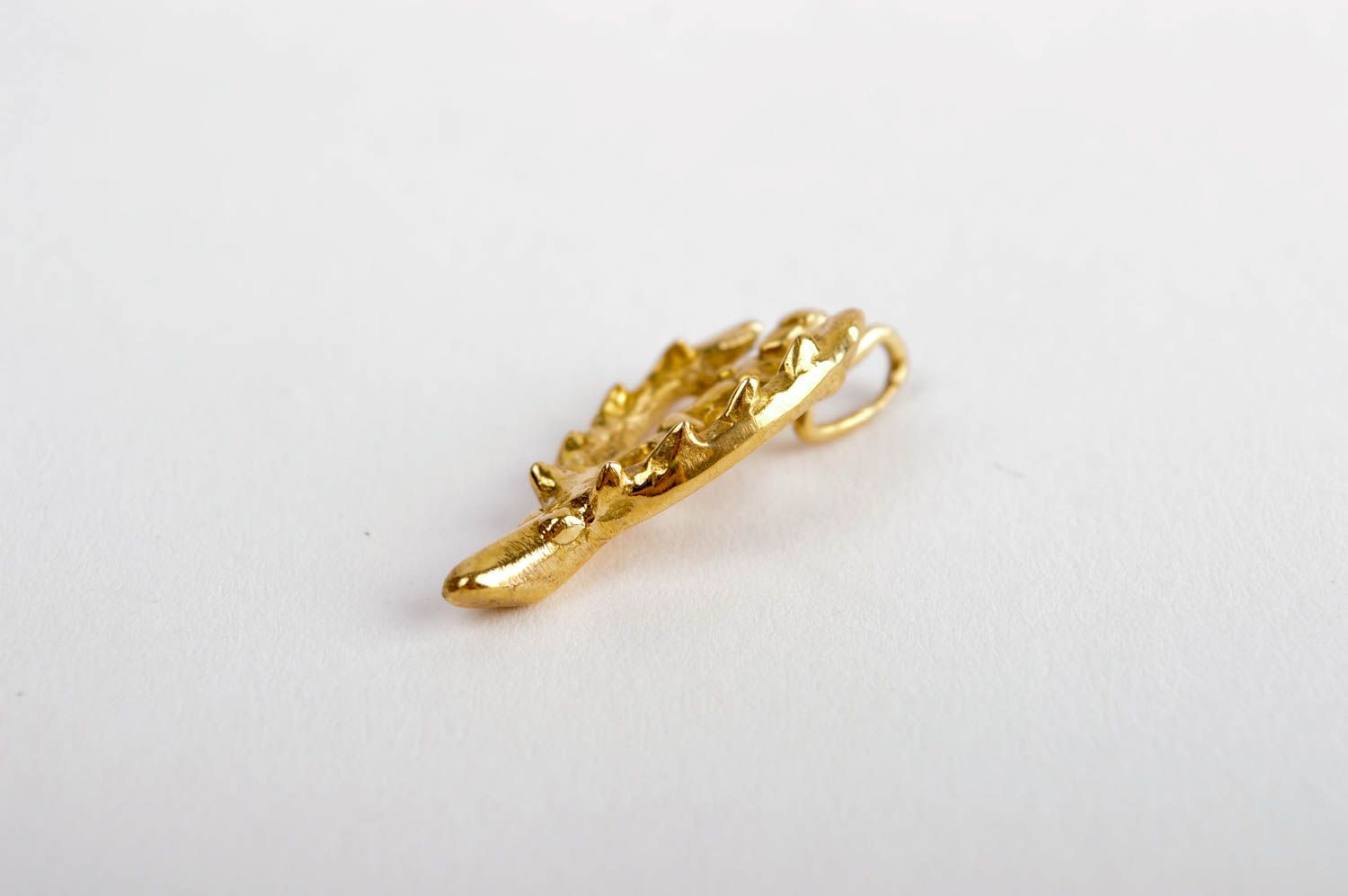 Handmade brass pendant metal jewelry accessories for men present for men  photo 3