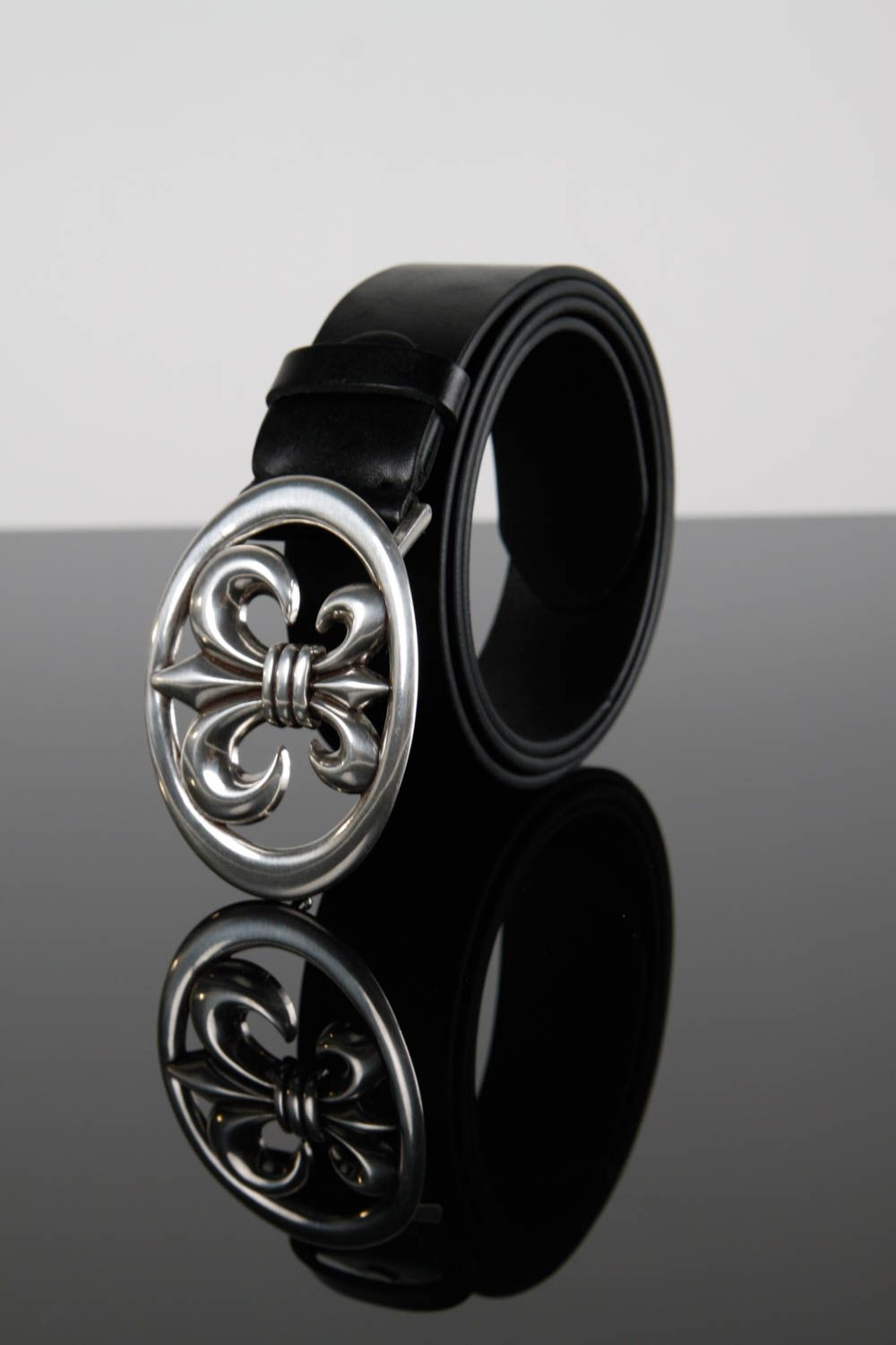 Handmade belt designer accessory for men gift ideas unusual belt black belt photo 2