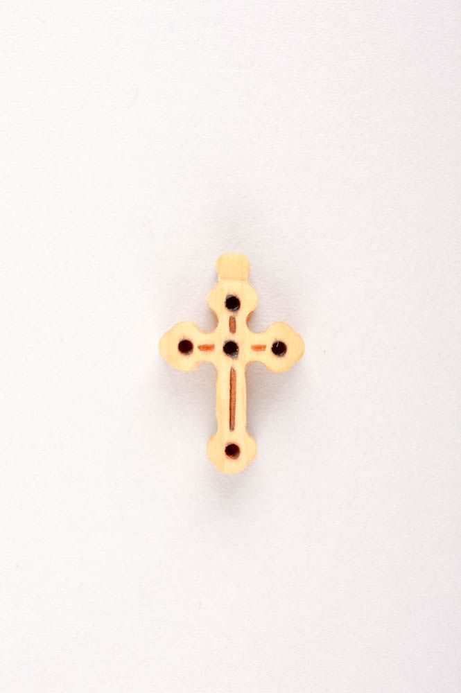 Handmade cross wooden cross gift for men unusual pendant Orthodox cross photo 2