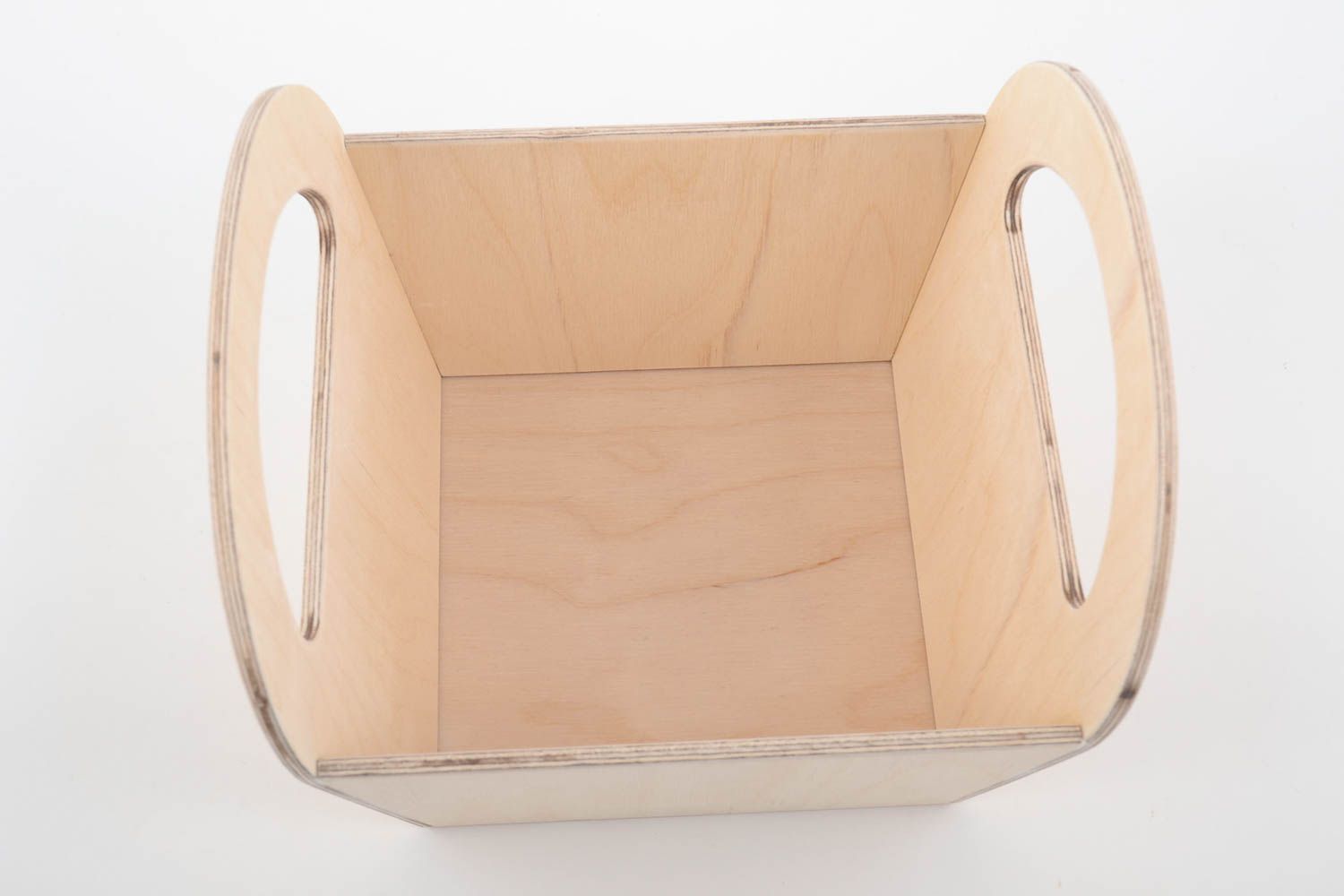 Handmade Holz Box Rohling zum Bemalen aus Sperrholz groß originell für Decoupage foto 2