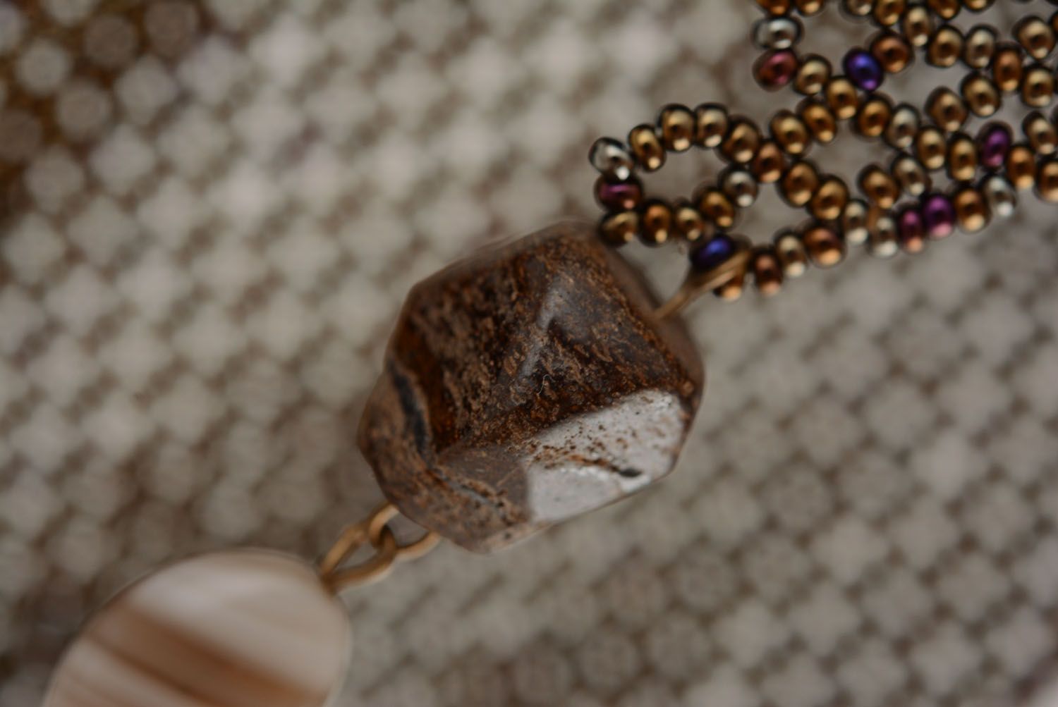 Beaded necklace Kerchief photo 5