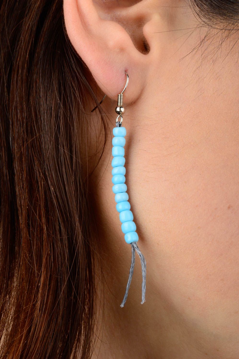 Handmade Modeschmuck Ohrringe große Ohrringe Damen Schmuck Accessoire für Frauen foto 2