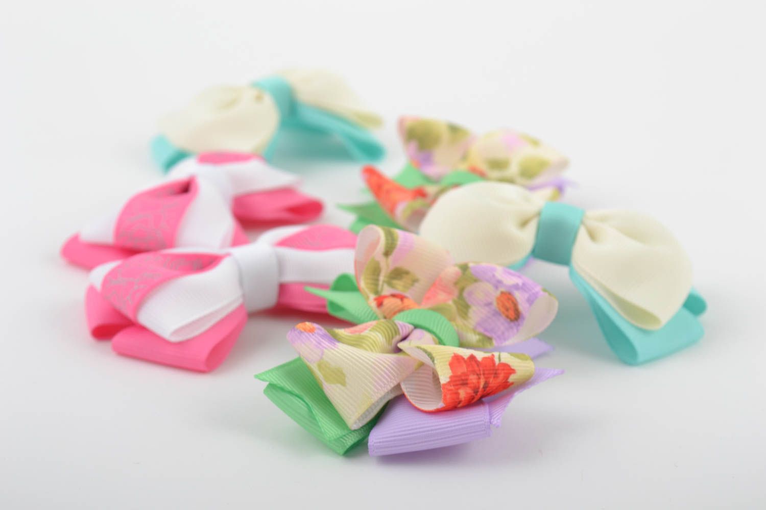Materials for creative work handmade blank for barrette bow for hair clip photo 4