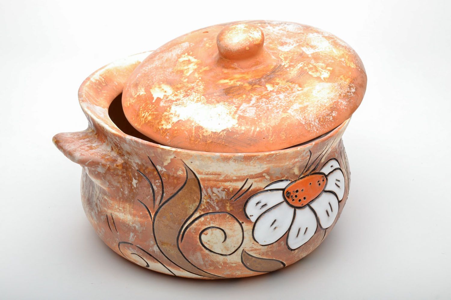 Ceramic pot with painting photo 4