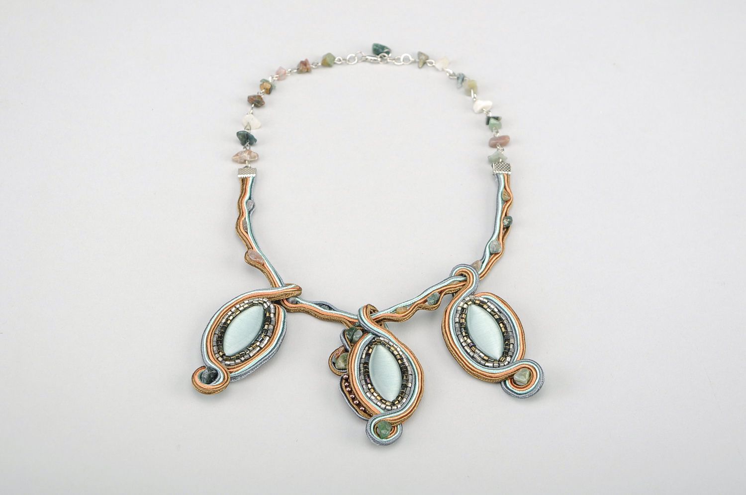 Necklet with natural stones Tales of the East photo 4