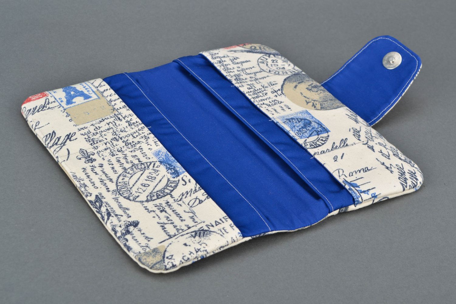Handgemachte Clutch Tasche aus Stoff mit Muster für Frauen foto 5
