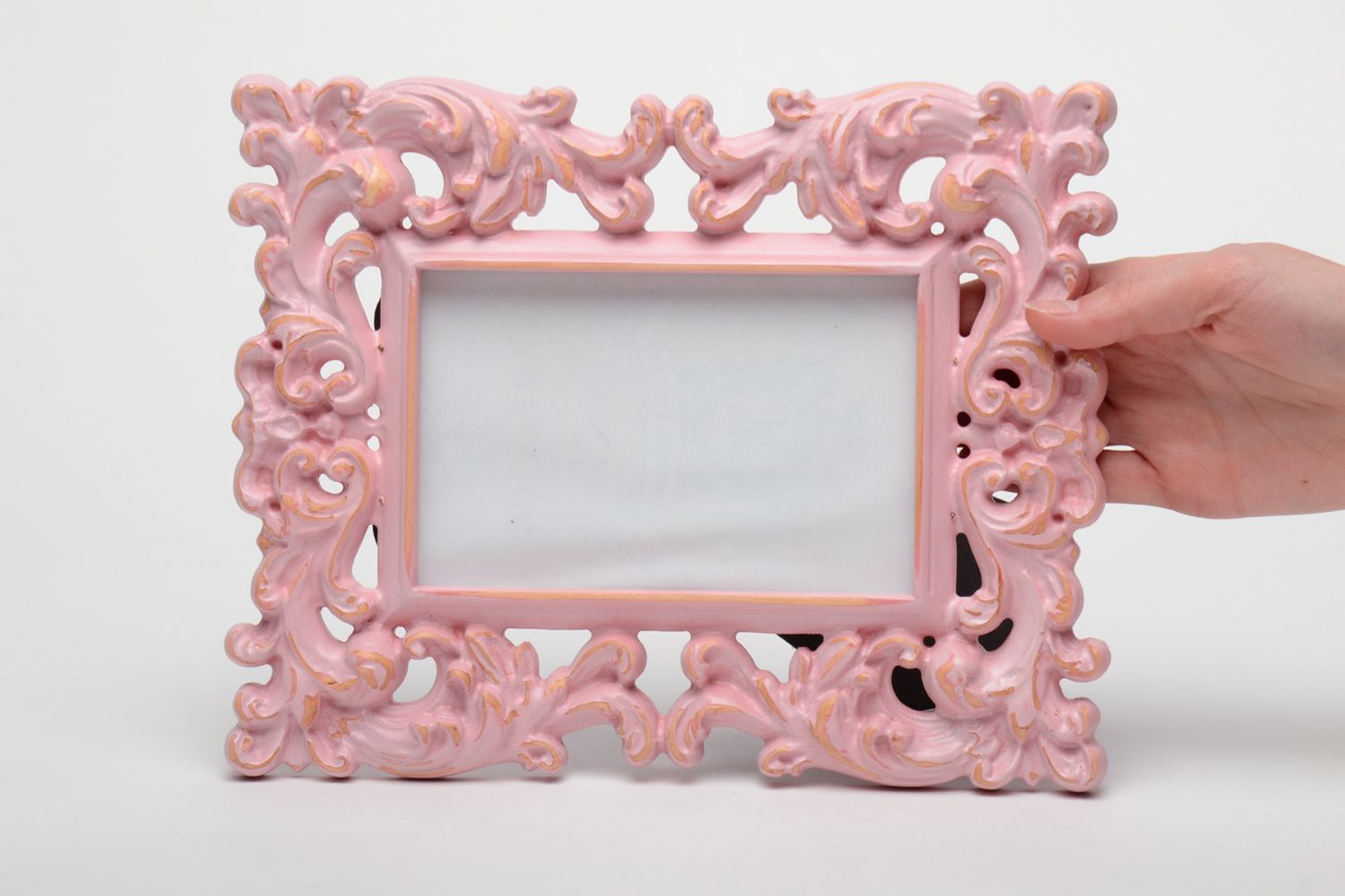 Carved wooden frame 10x15 photo 5