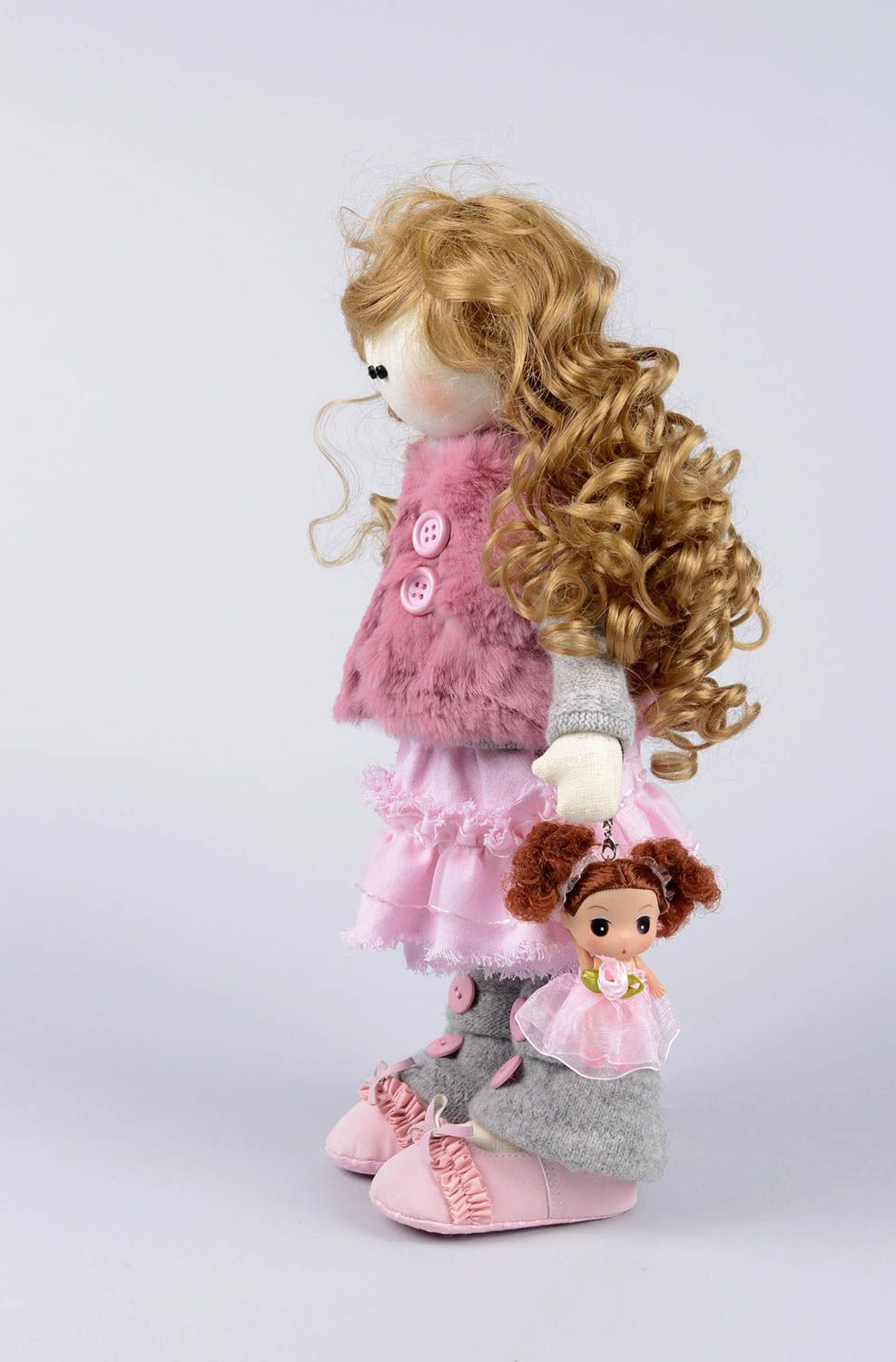 Авторская кукла ручной работы игрушка для девочек кукла из ткани мягкая кукла фото 2