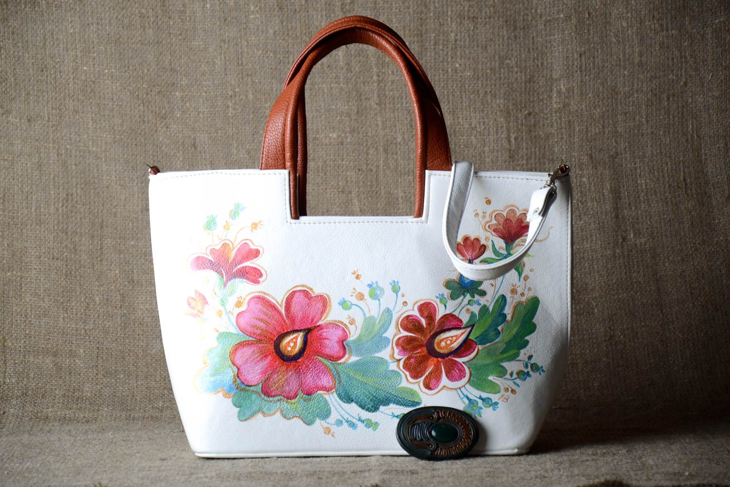Handmade purse leatherette handbag summer leather accessories for women photo 1