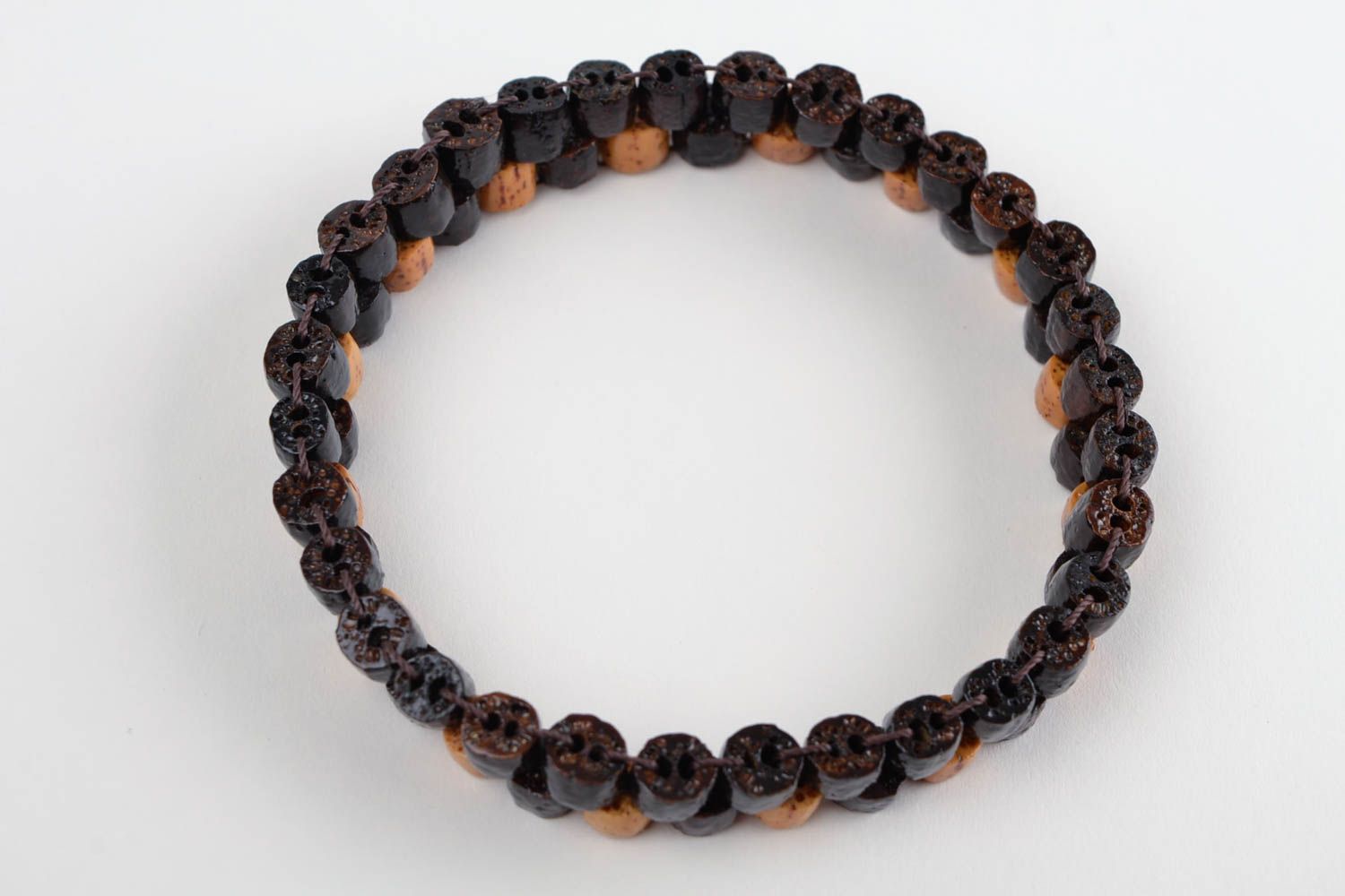 Bracelet for men wooden jewelry handmade accessories bead bracelet wood jewelry photo 6