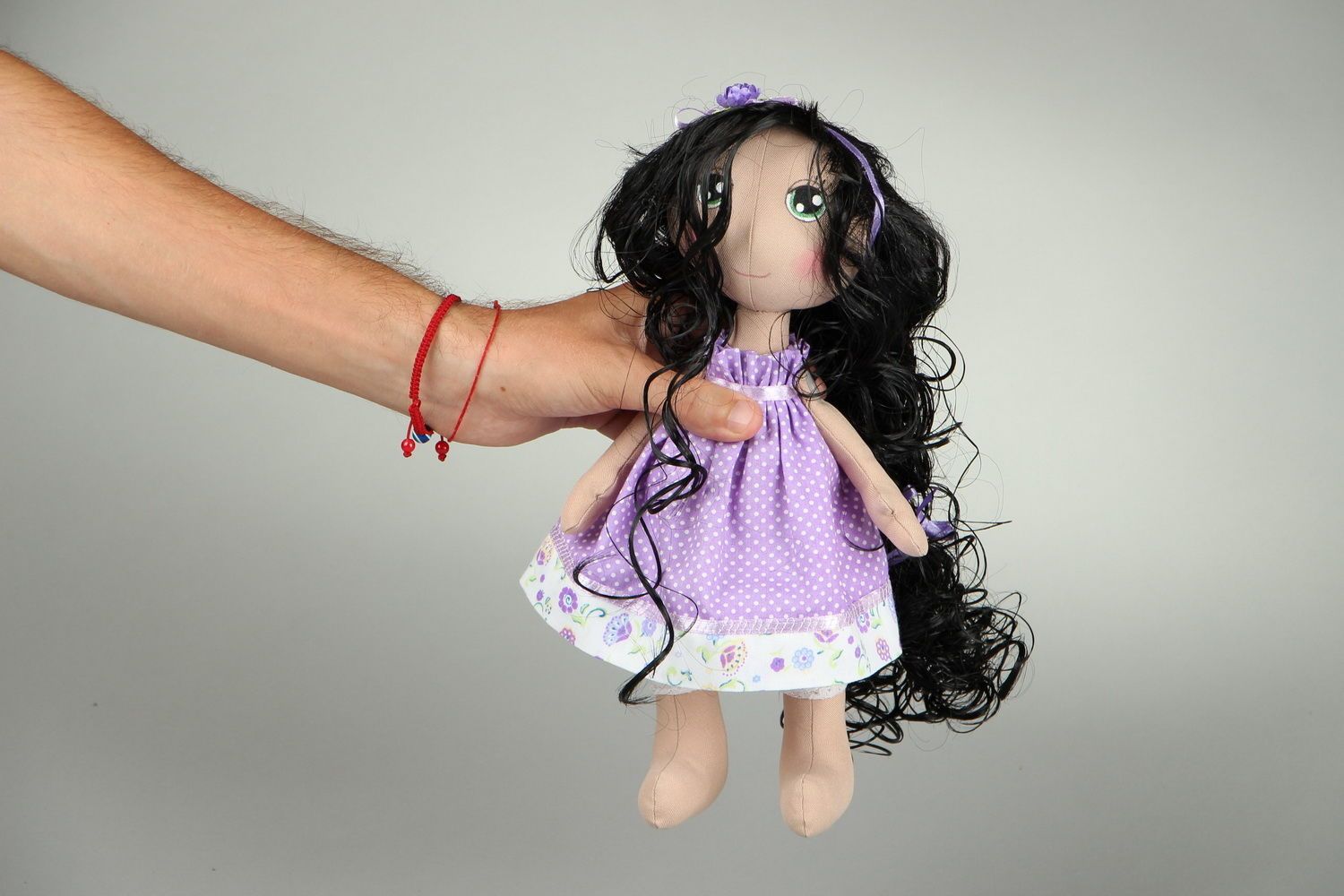 Handgemachte kuschelige Puppe Mädchen foto 4