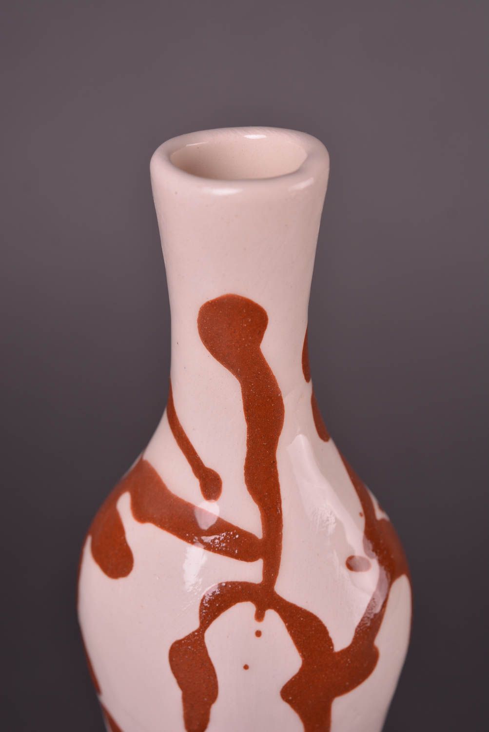 Подарок ручной работы керамическая бутылка авторская глиняная бутылка 500 мл фото 5