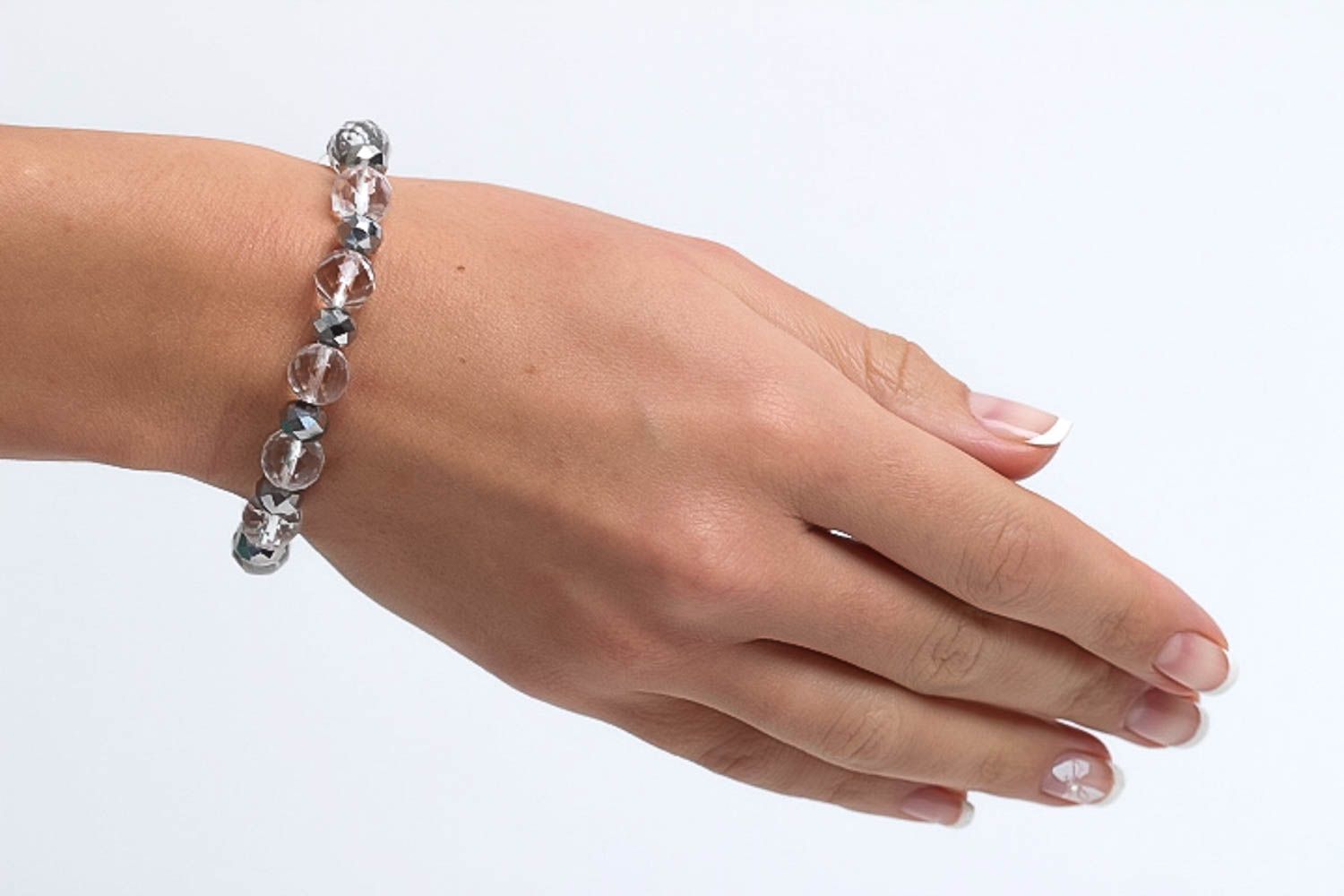 Bracelet fait main design Bijou en verre original Accessoire pour femme  photo 6