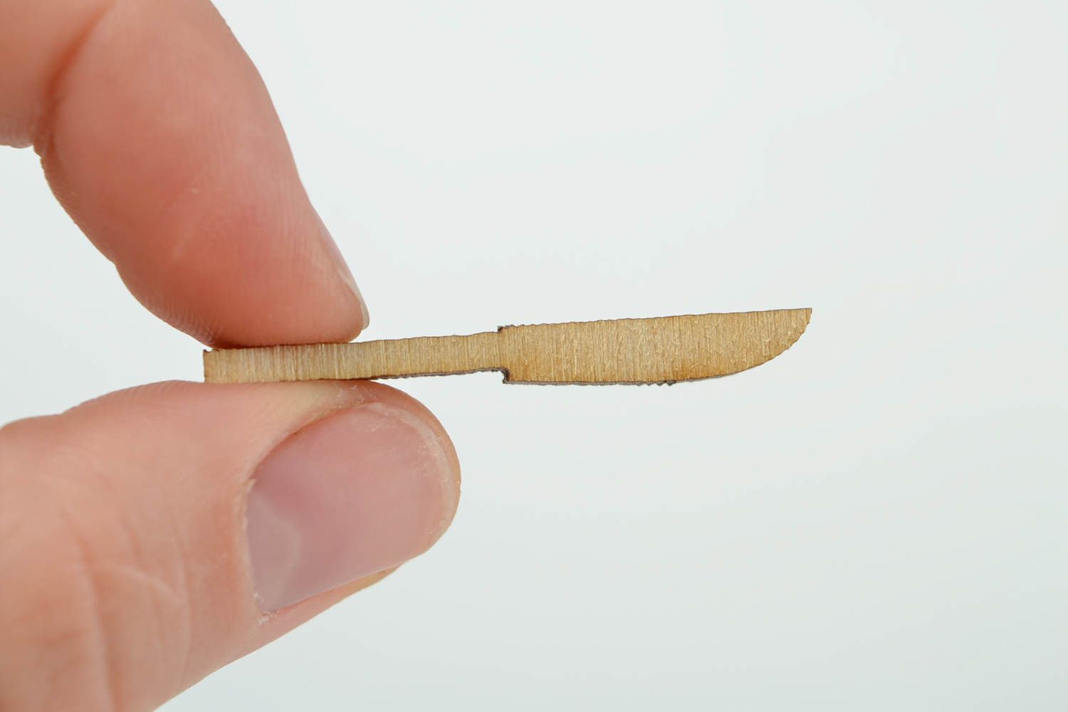 Holz Rohling handmade Figur zum Bemalen Deko Element Miniatur Figur Messer foto 2