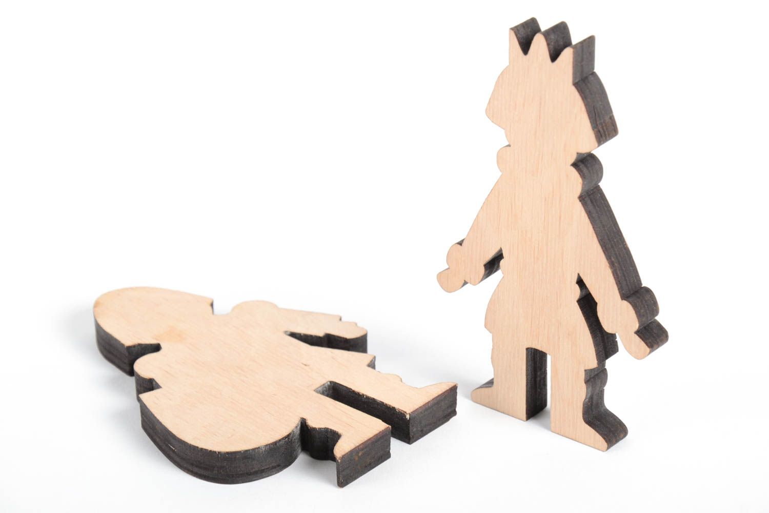 Figuren zum Bemalen handmade Prinz und Ritter Holz Rohlinge Miniatur Figuren foto 3