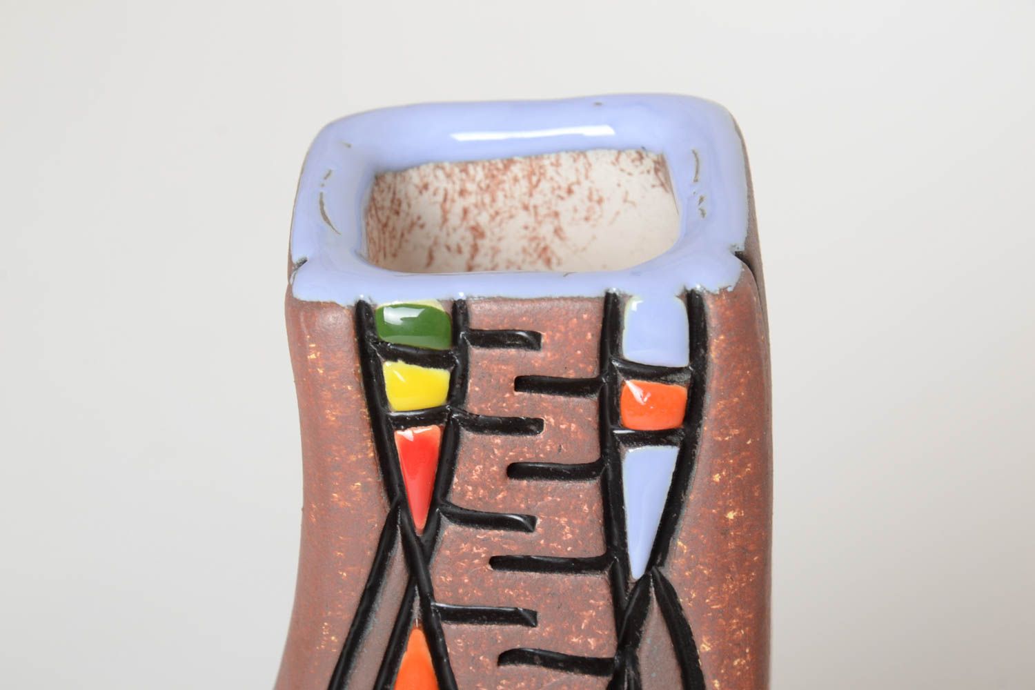 Сувенир ручной работы ваза для цветов декоративная ваза предмет интерьера фото 3