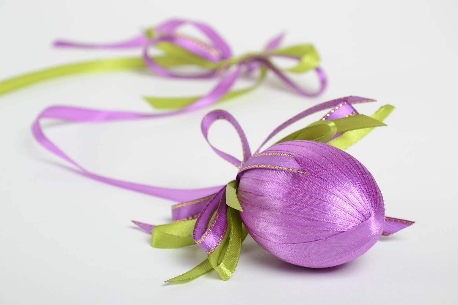 Handmade Deko Anhänger Oster Ei schöne Osterdeko violett originell für Interieur foto 4