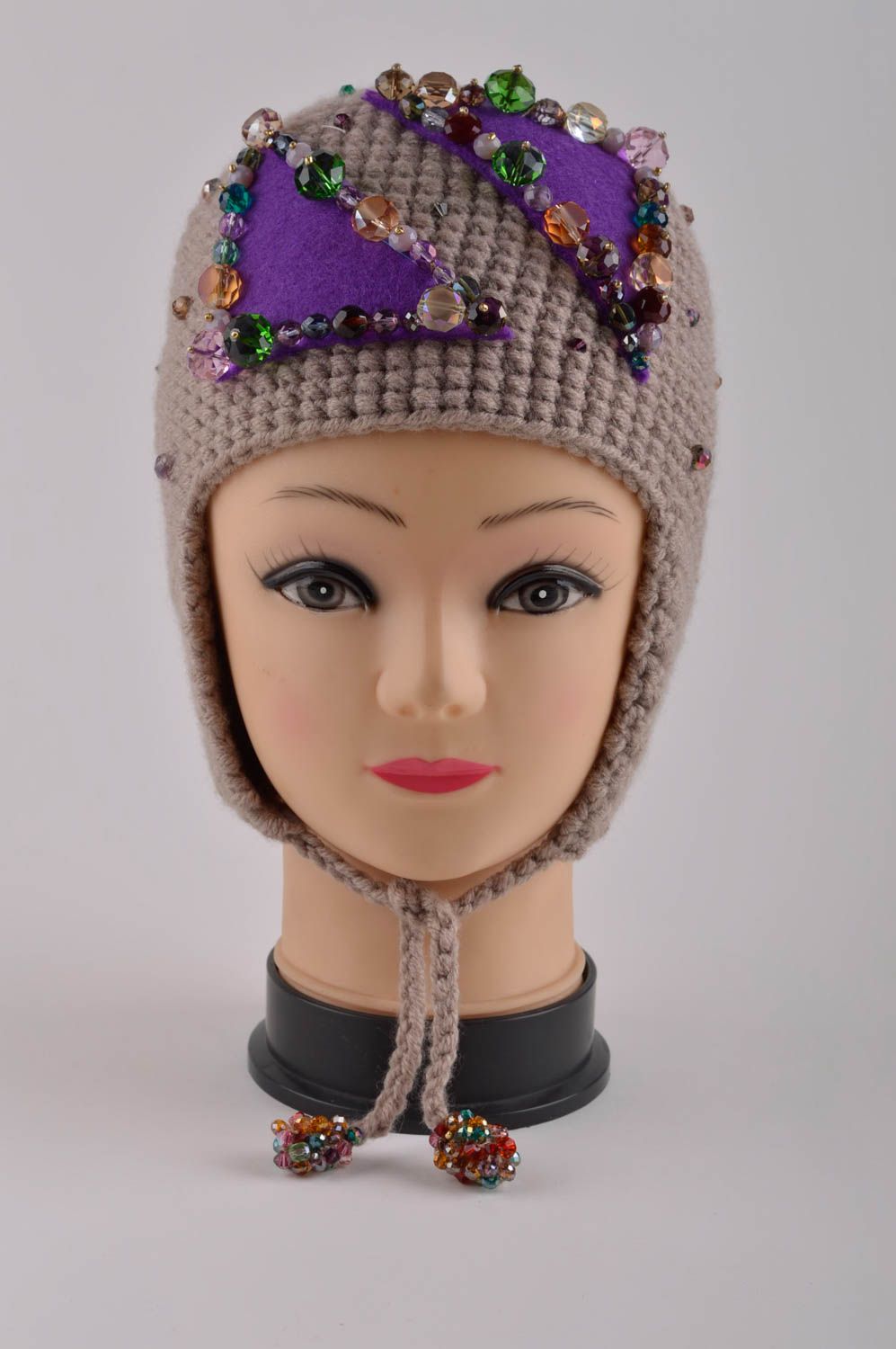 Handmade winter hat for women ladies hat warm hat designer accessories  photo 3
