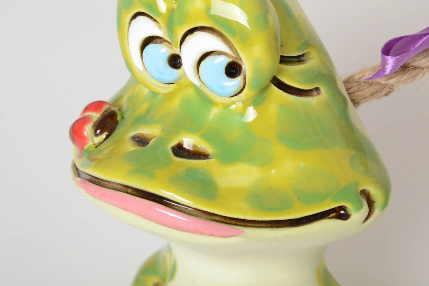 Spardose Frosch Keramik Handarbeit Spardose für Kinder Geschenk Idee originell foto 3