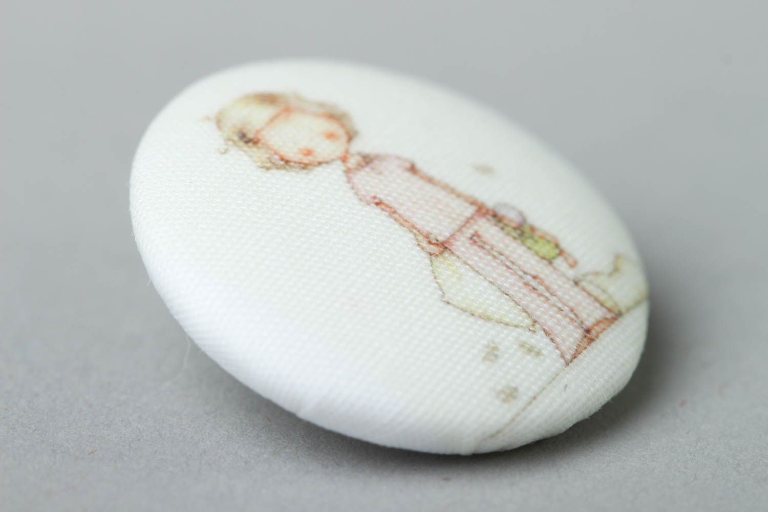 Beautiful handmade fabric button sewing accessories designer button small gifts photo 2