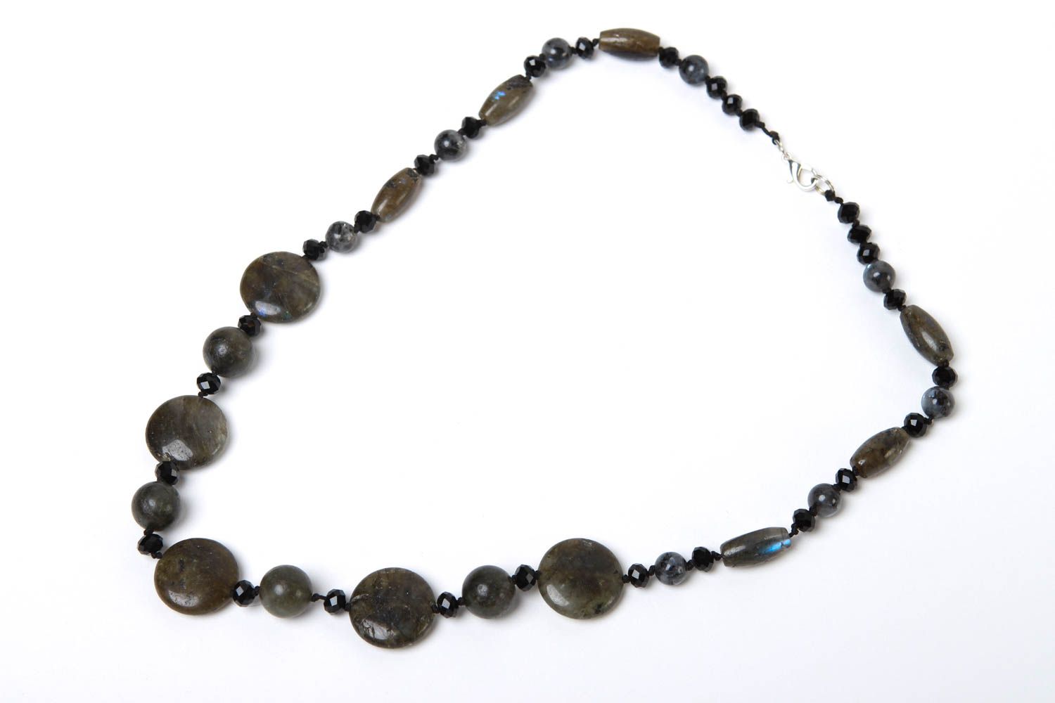 Perlen Schmuck handgefertigt Halskette Frauen originell Damen Accessoire schön foto 2