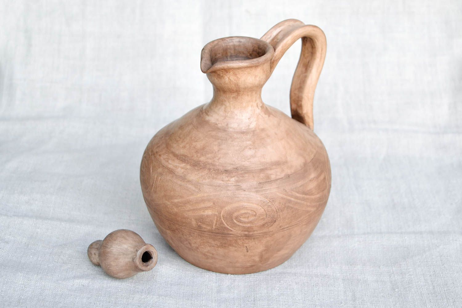 Öko Geschirr handgefertigt Keramik Krug Küchen Deko Geschenk für Frauen 1 L foto 4