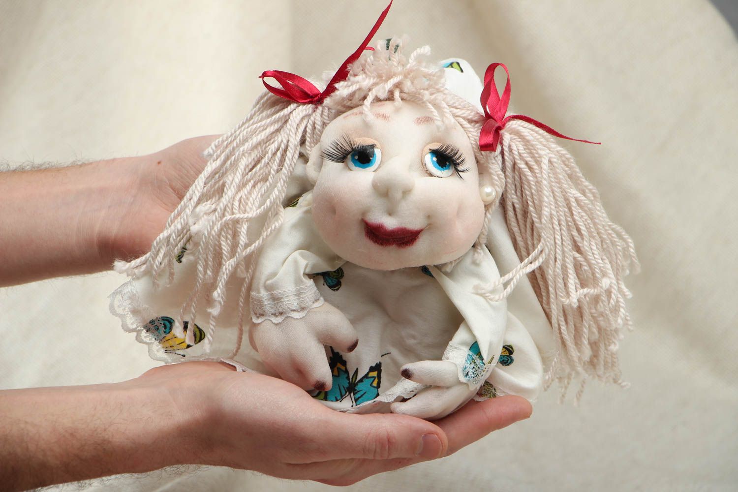 Doudou poupée décoratif fait main photo 4