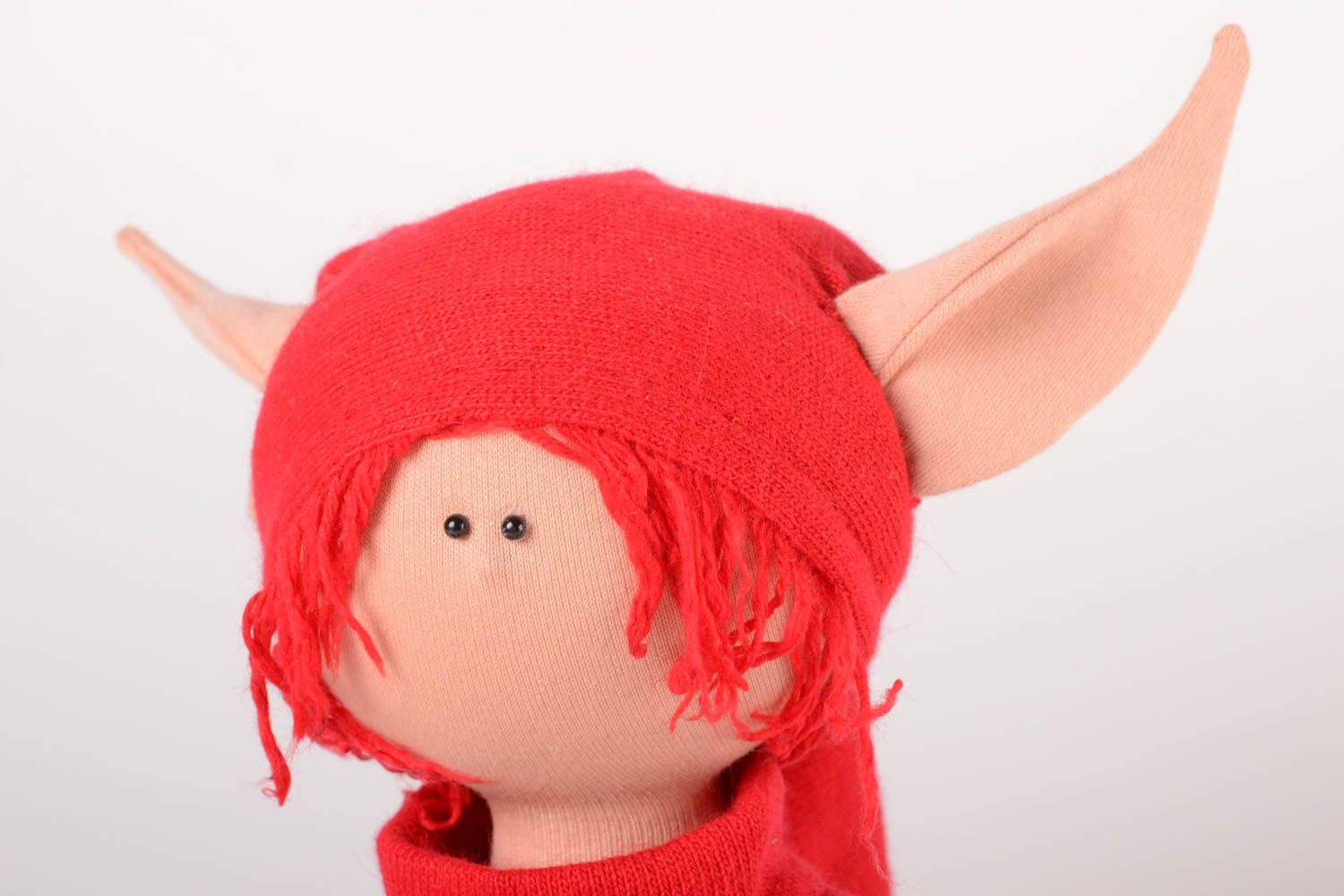 Designer textile toy handmade lovely elf unusual beautiful accessories photo 3