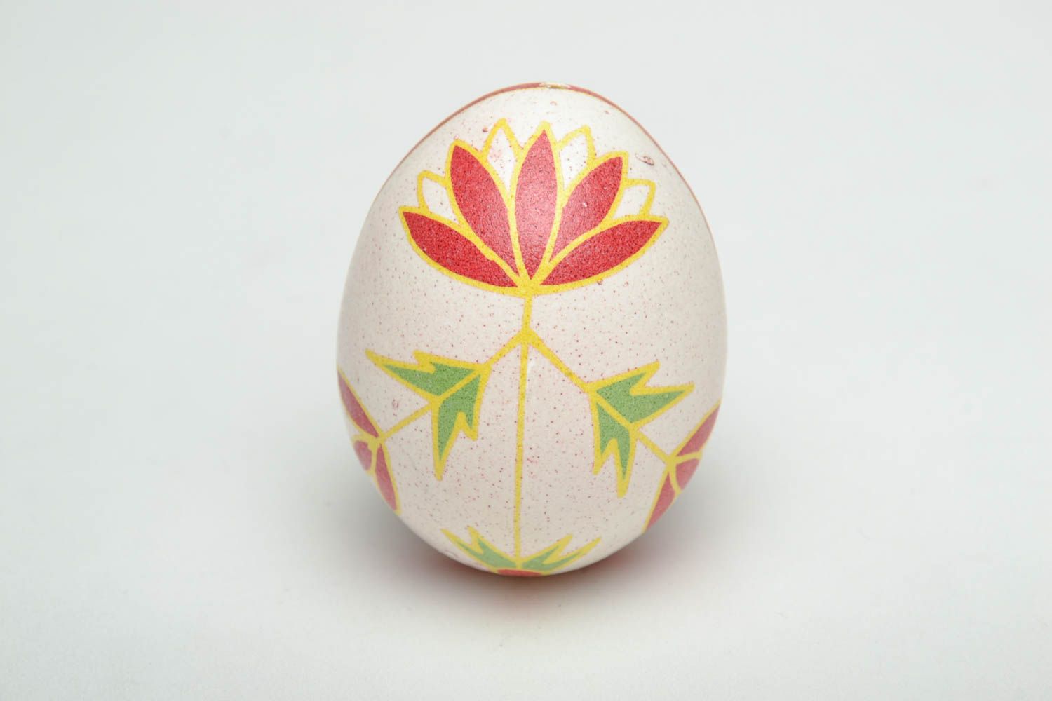 Handmade Easter egg with drawing photo 2