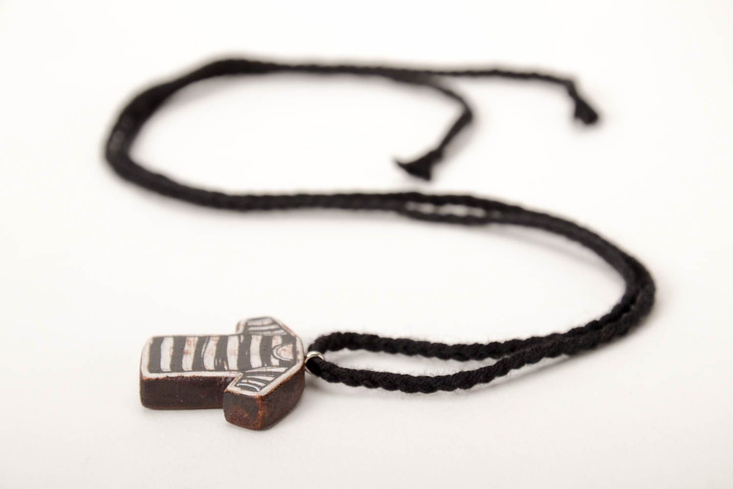 Handmade pendant designer accessory unusual jewelry wooden pendant gift ideas photo 3