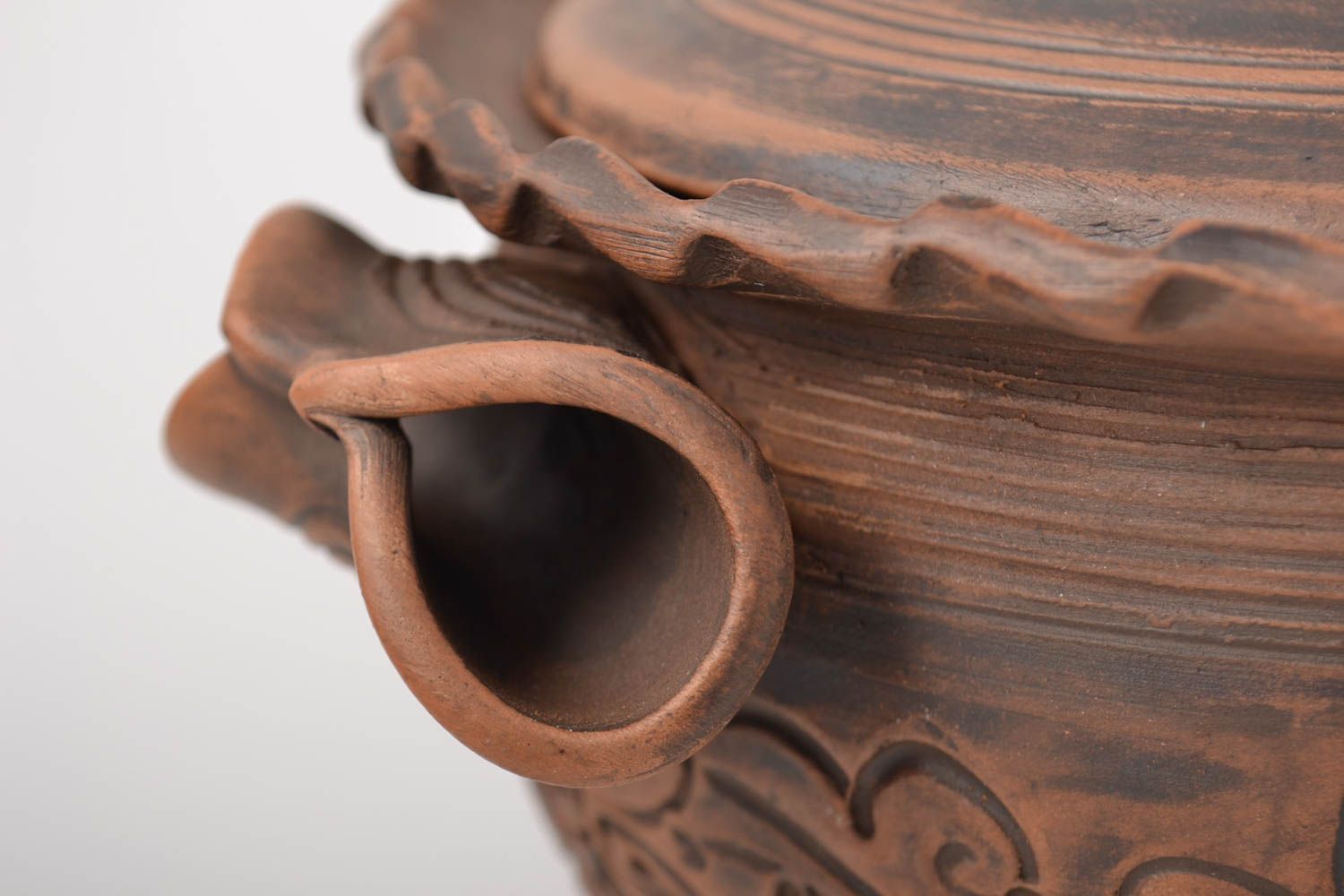 Geschirr Set handgeschaffen Topf aus Ton originell Schüssel Keramik modern foto 3