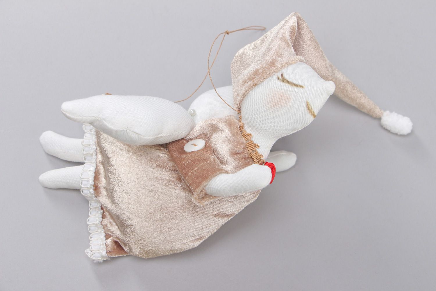 Handmade fabric soft interior pendant toy Angel photo 1