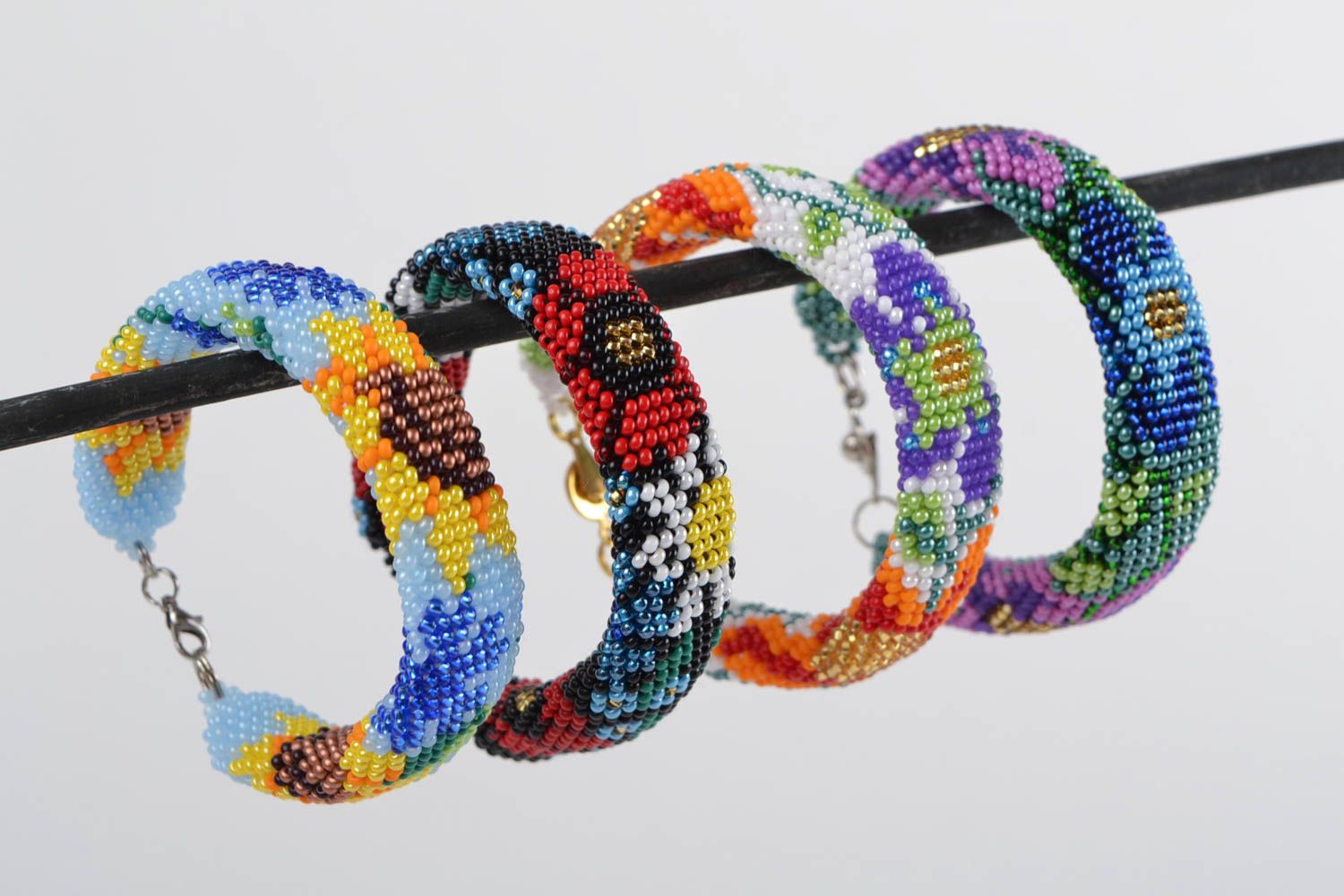 Handmade cord bracelets seed beads accessories stylish jewelry for women photo 3