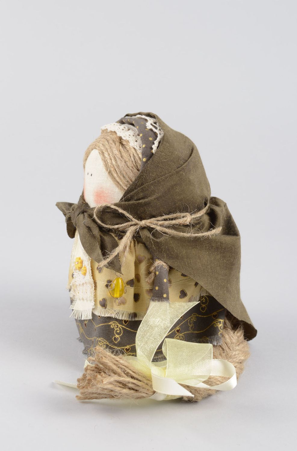 Muñeca de trapo folklórica hecha a mano decoración de hogar regalo original foto 2