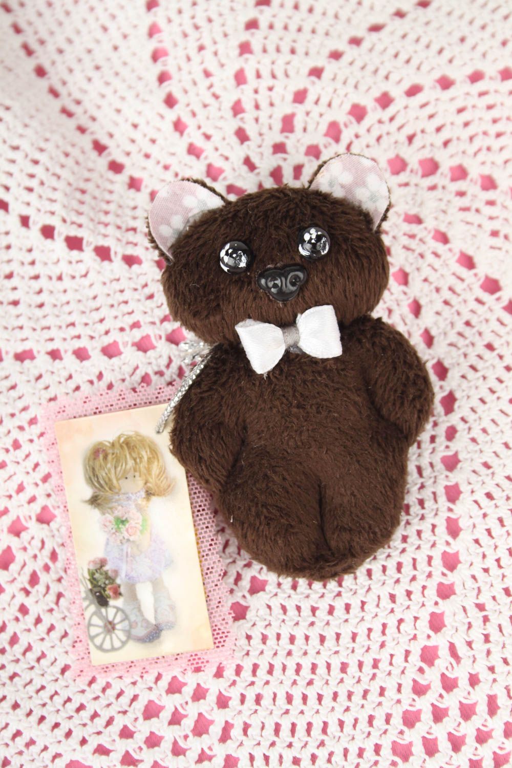 Beautiful handmade soft toy stuffed bear toy birthday gift ideas nursery design photo 1