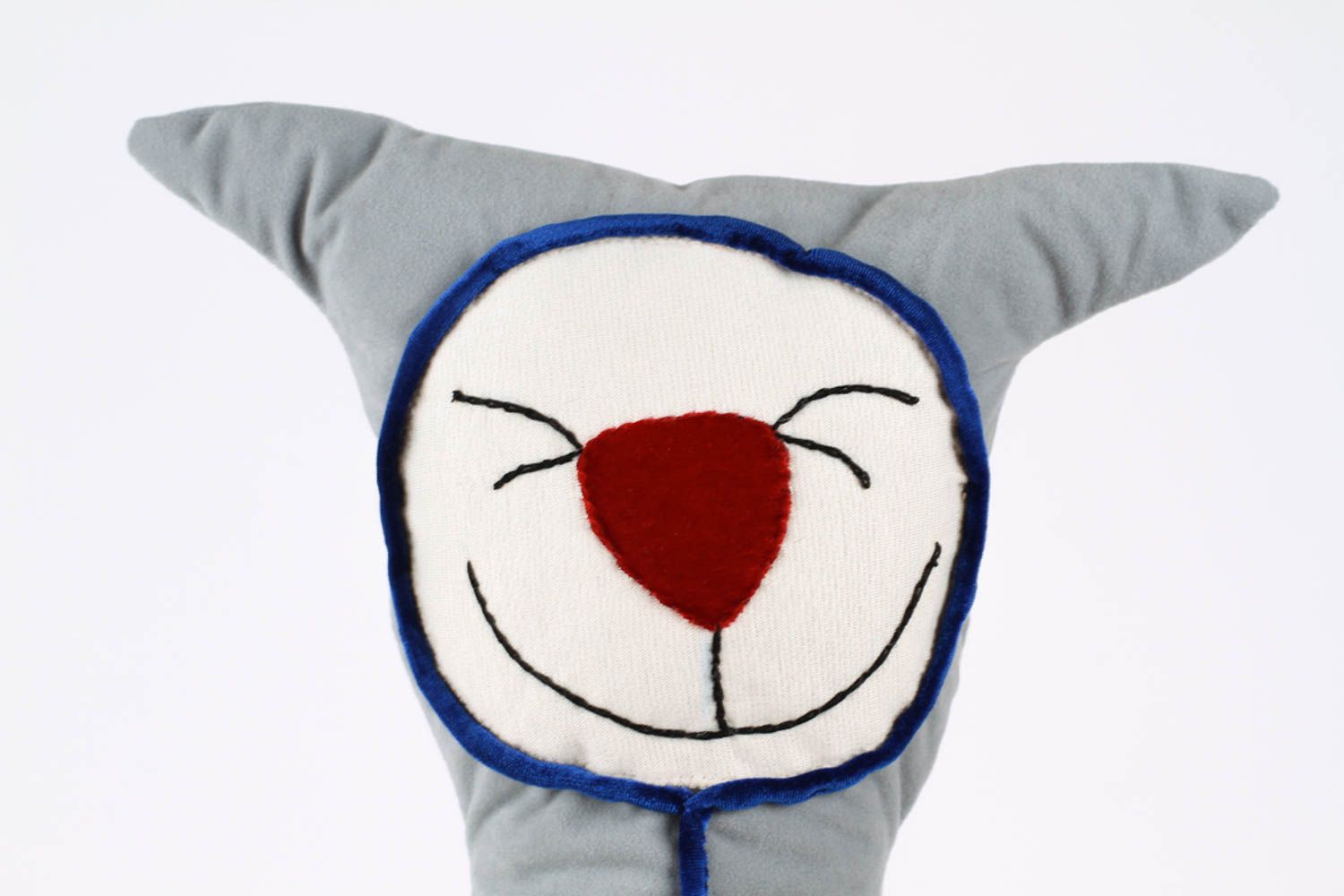 Peluche chat amusant Jouet fait main en tissu design original Cadeau enfant photo 5