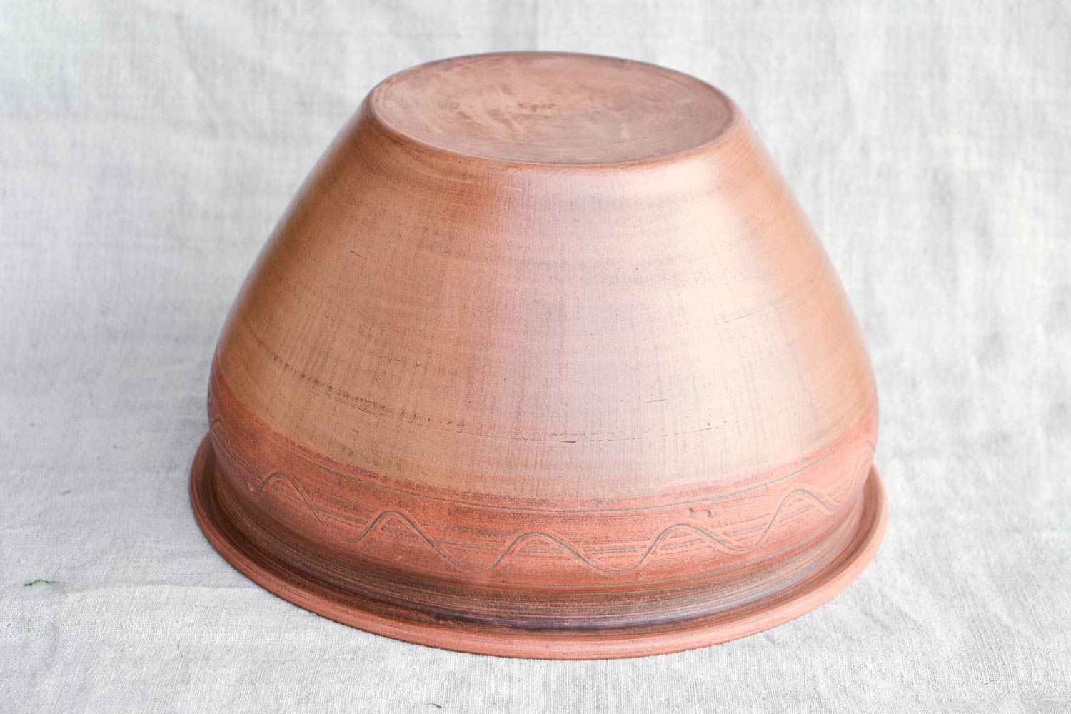 Глиняный горшок большой посуда ручной работы макитра красивая посуда из глины фото 5