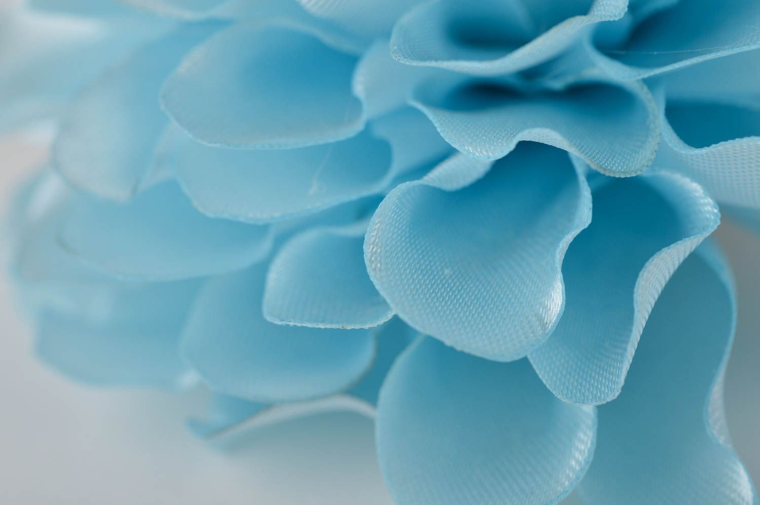 Modeschmuck Brosche handmade Blumen Haarschmuck exklusiver Schmuck in Blau  foto 3