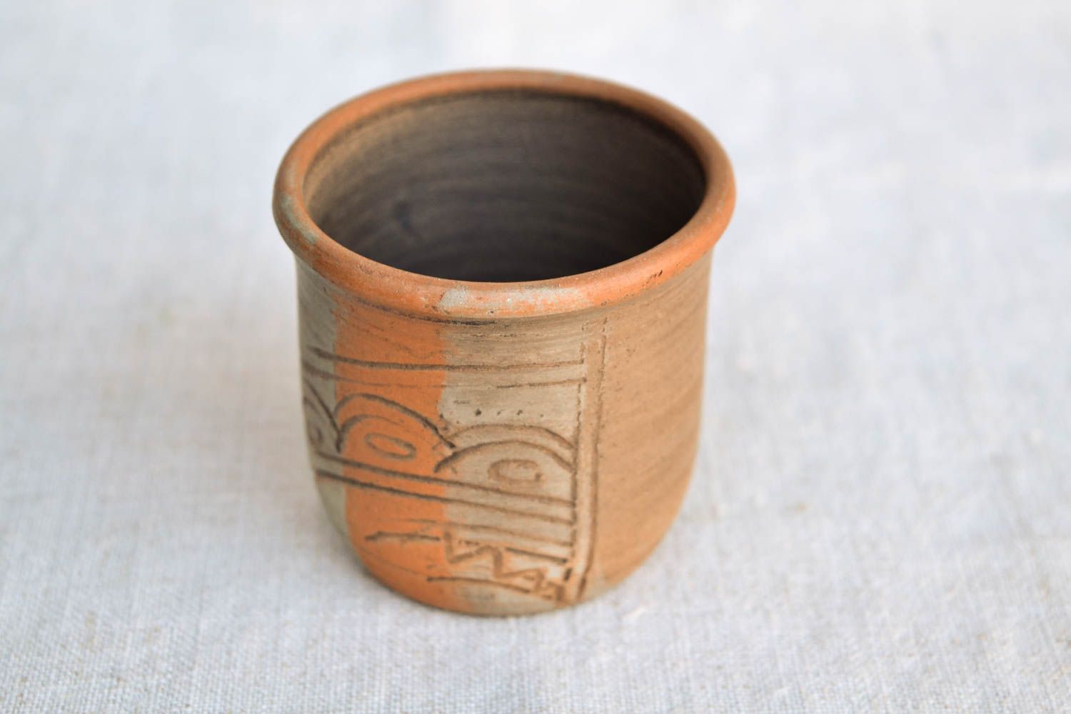 Vaso de cerámica artesanal vajilla original de arcilla regalo para amigos  foto 5