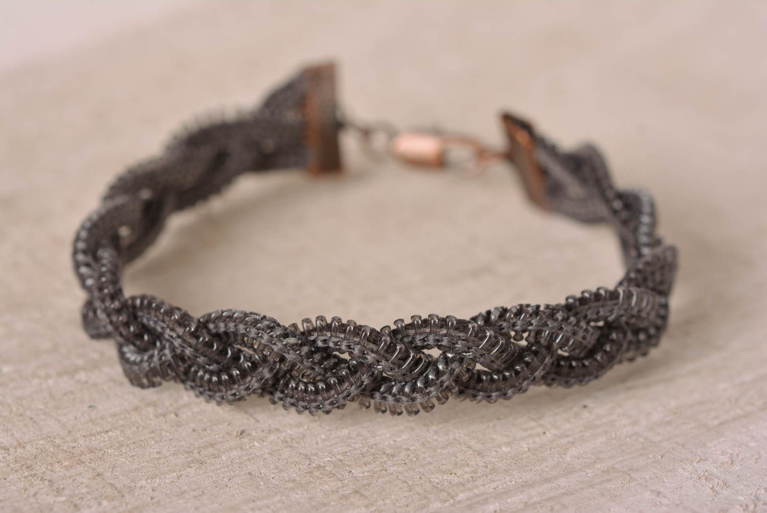 Handmade jewellery designer bracelet wrist bracelet zipper jewelry gifts for her photo 1
