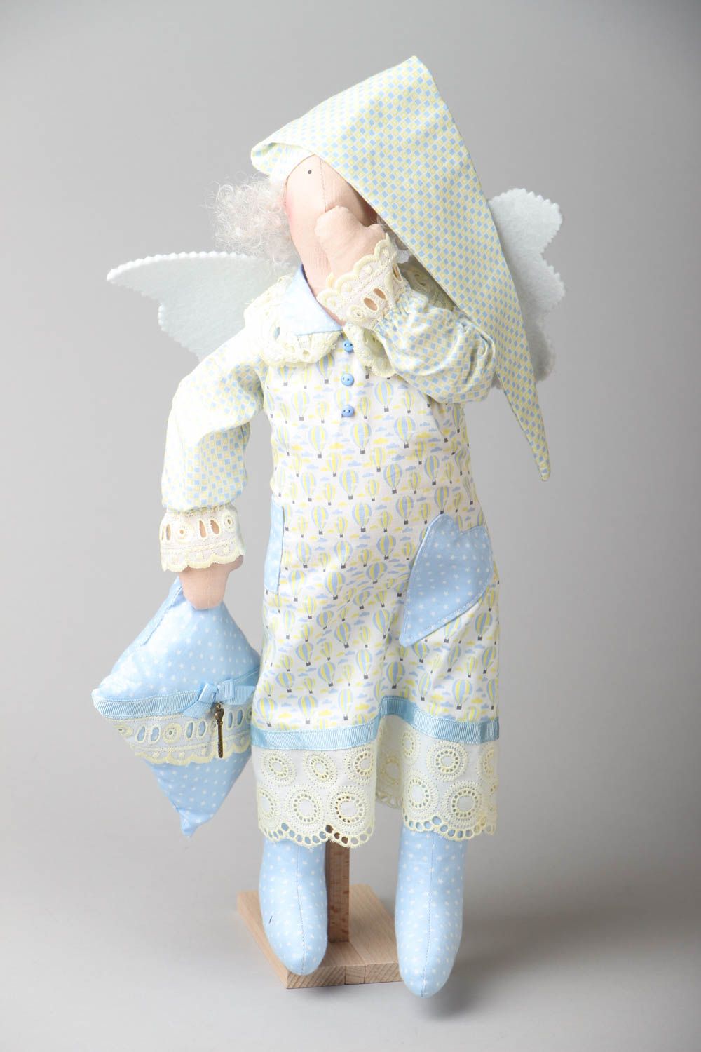 Peluche décorative en coton poupée Ange de sommeil photo 1