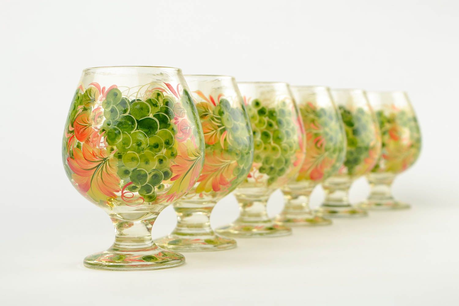 Copas de vino hechas a mano accesorio para bar copas de cristal decoradas foto 1