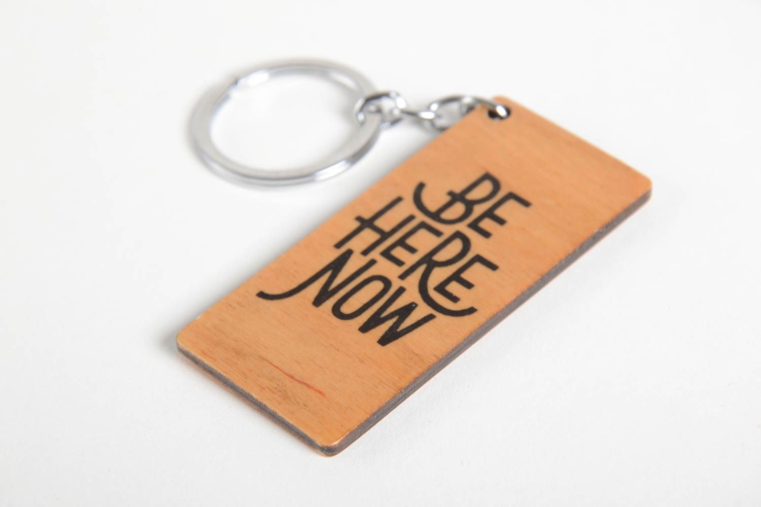 Handmade wooden keychain key rings wooden accessories souvenir ideas cool gifts photo 3