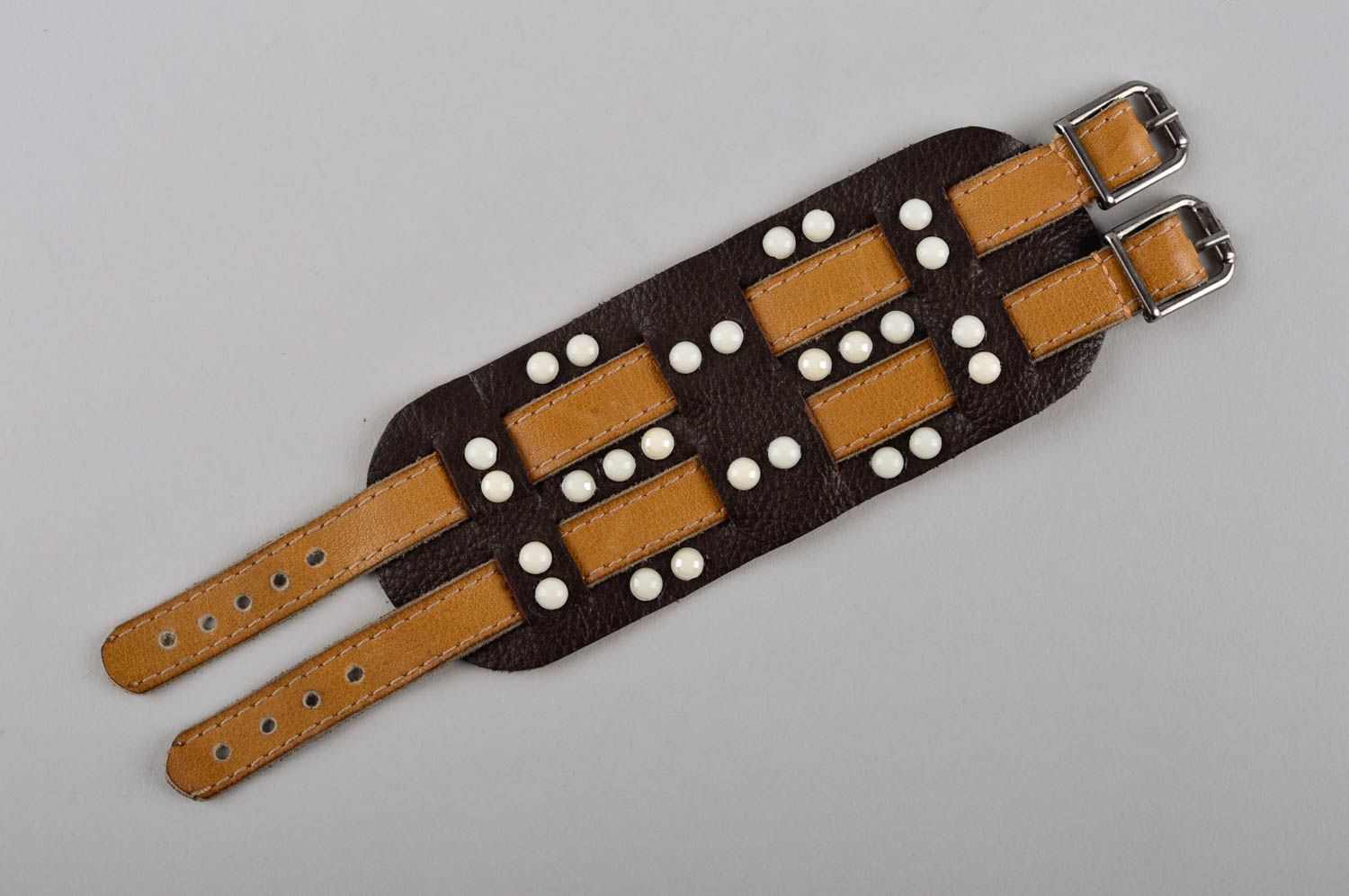 Leder Schmuck handmade Armband Frauen Schmuck für Frauen mit Künstler Design foto 4