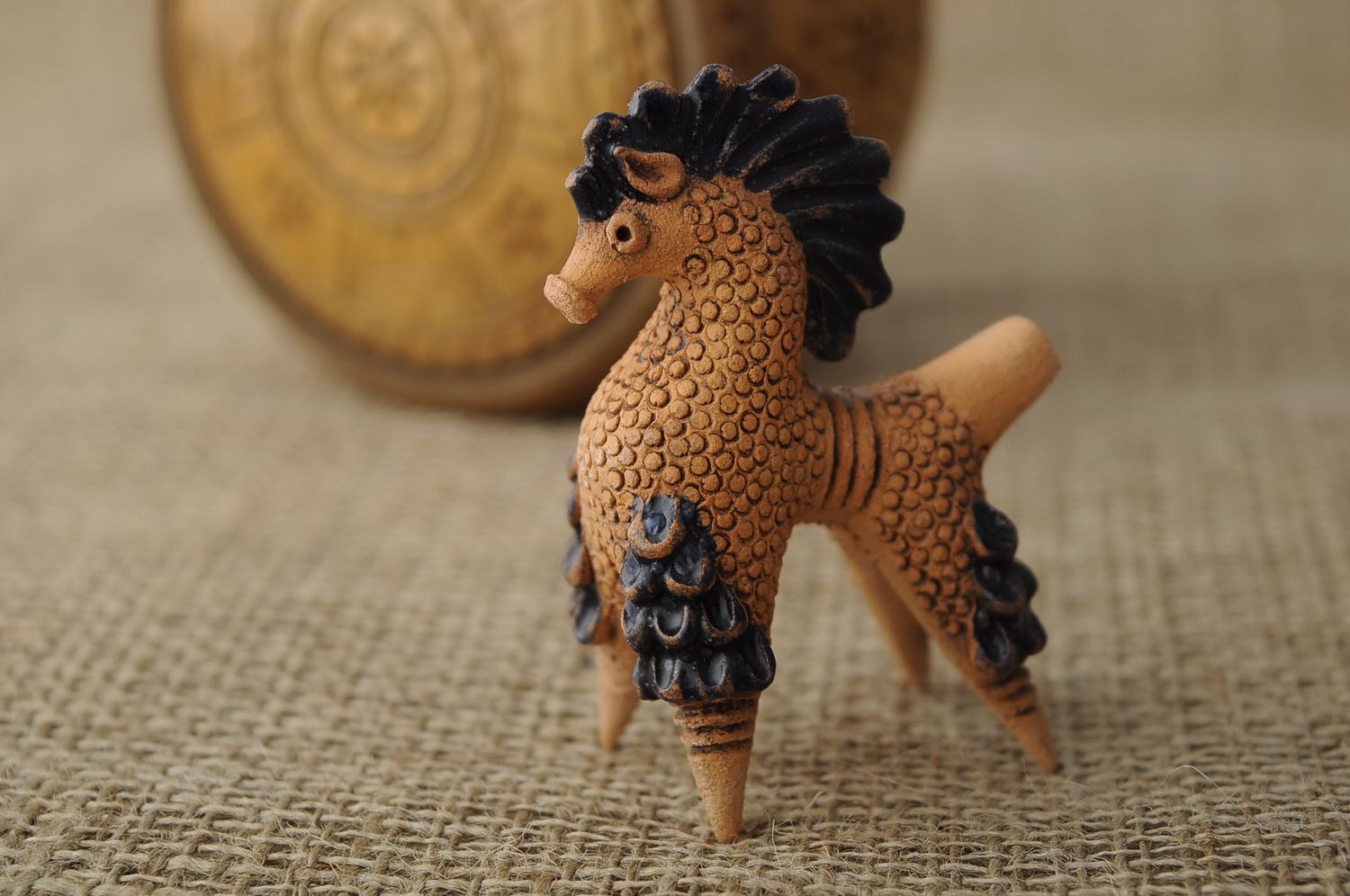 Ceramic penny whistle Horse photo 1