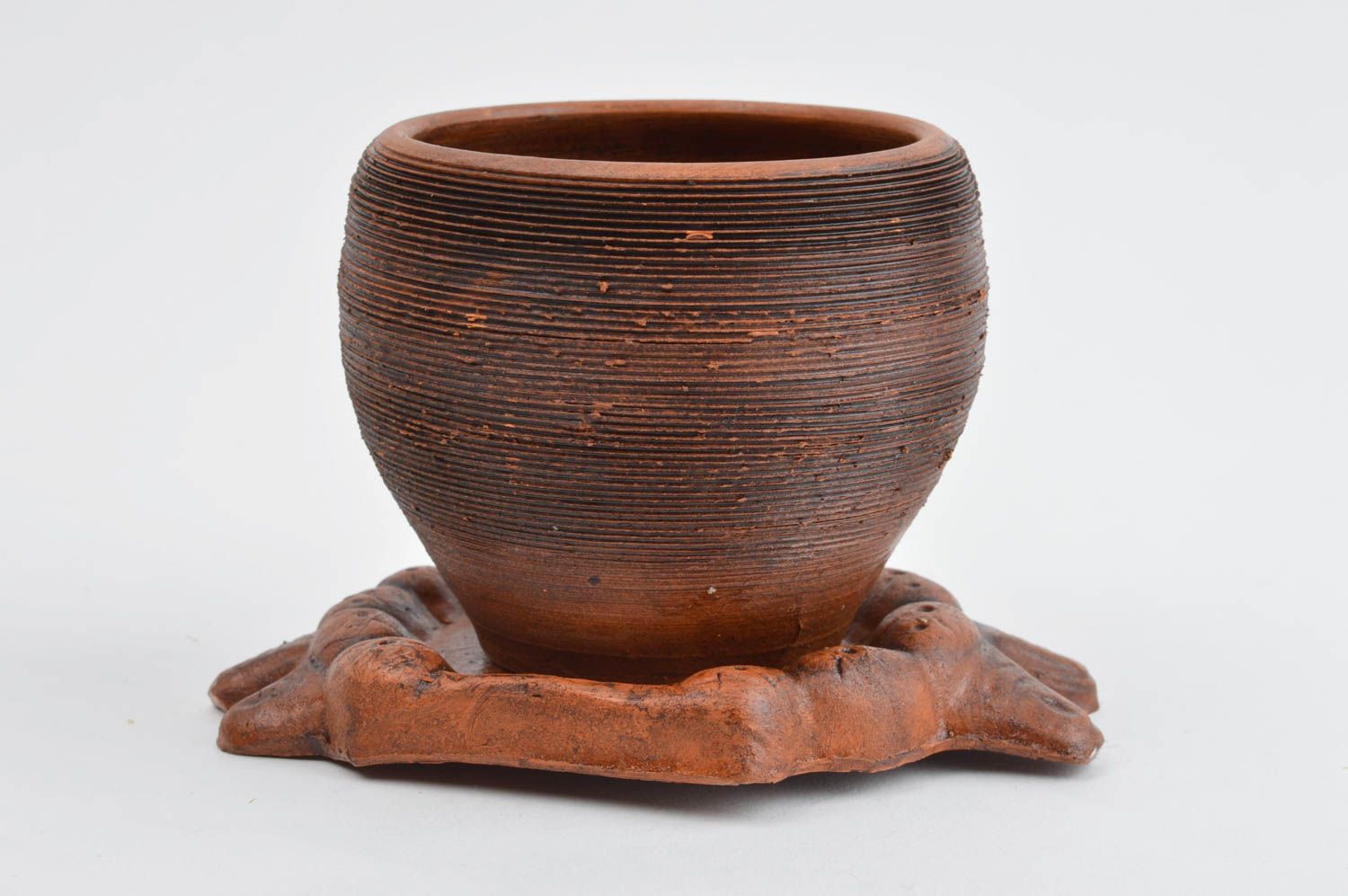 Pot de fleur fait main Cache-pot en céramique Décoration intérieure design photo 2