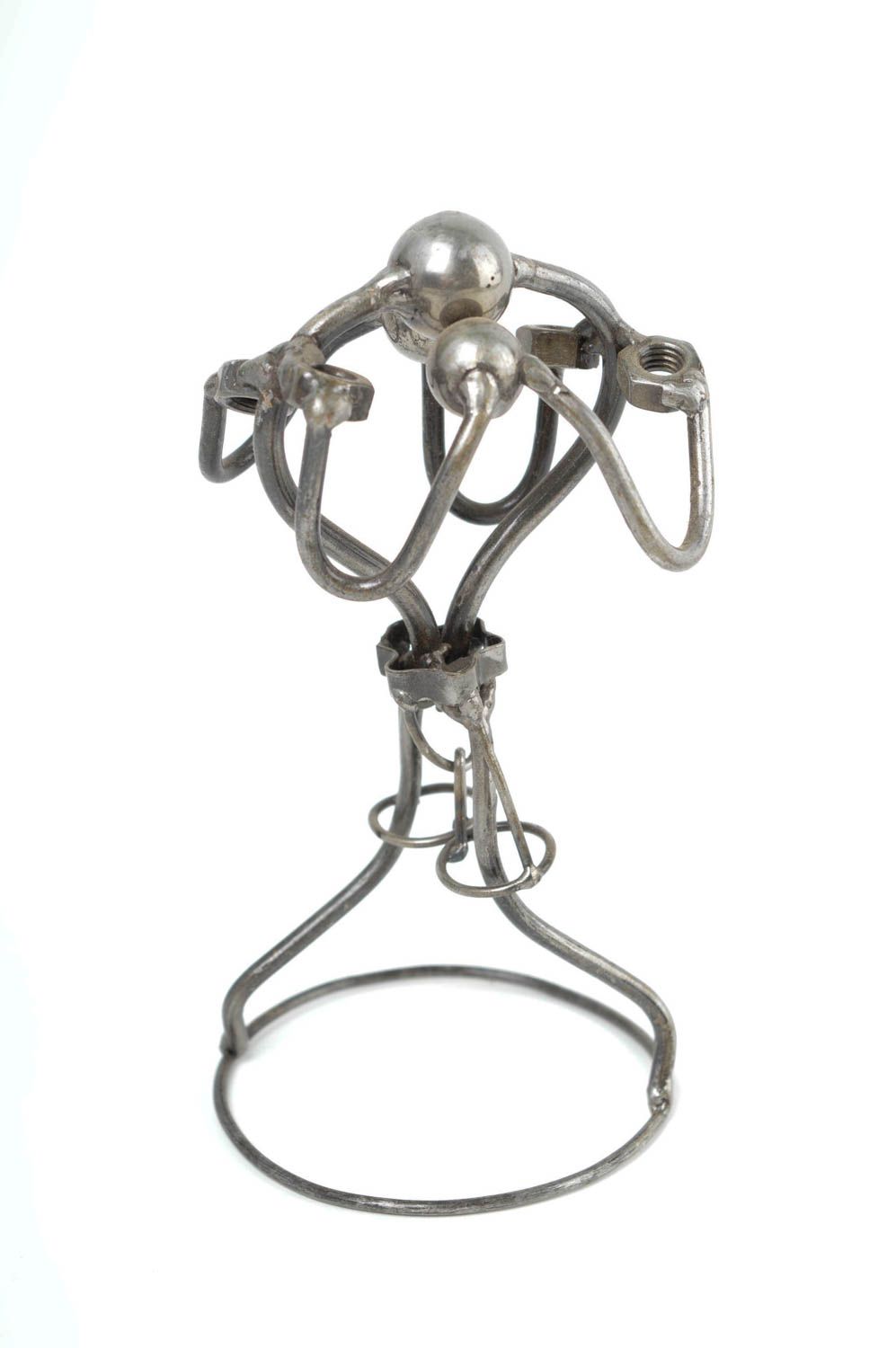 Handmade Deko Metall Figur ausgefallenes Geschenk Tischdeko Idee Boxer foto 2